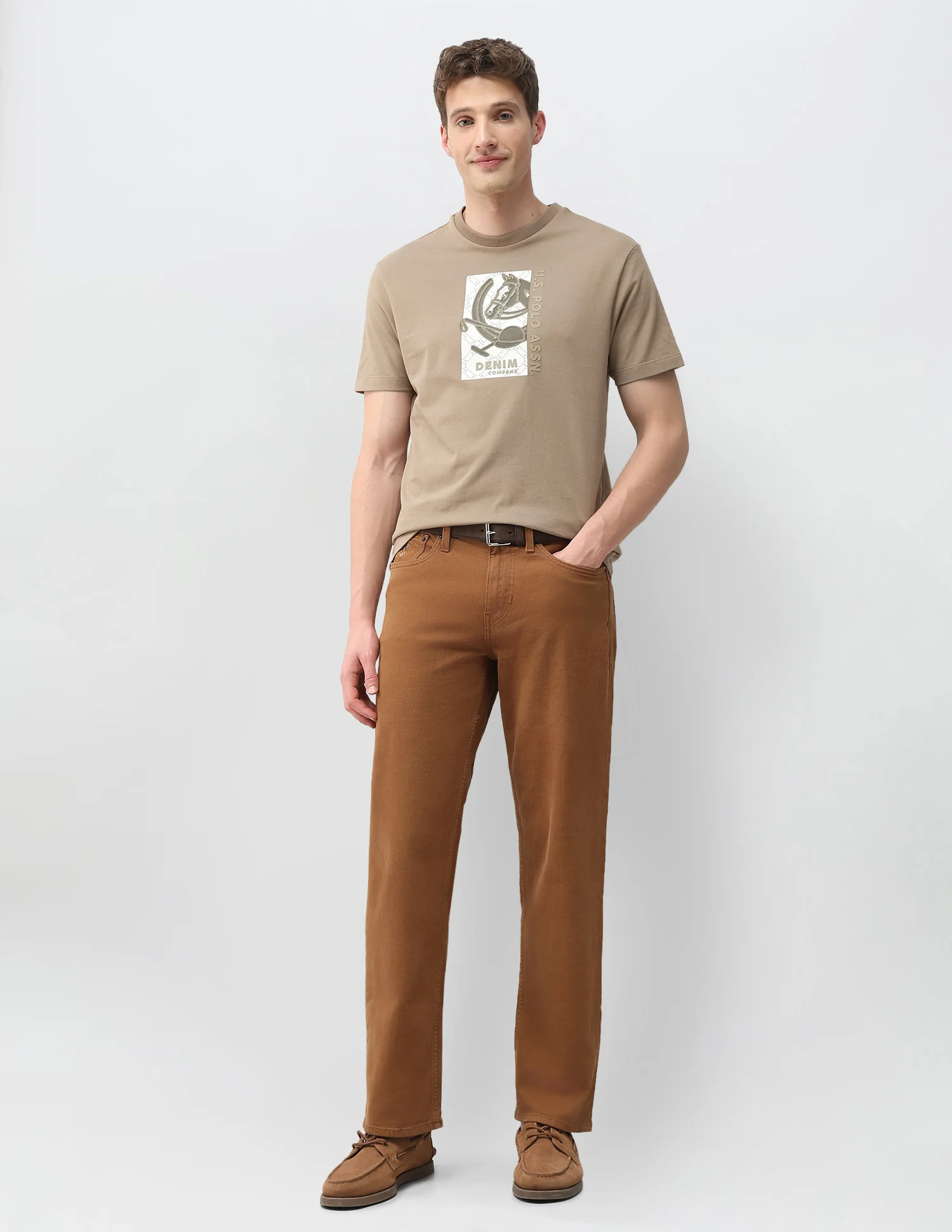 Graphic Brand Embossed Slim Fit T-Shirt - Image 3