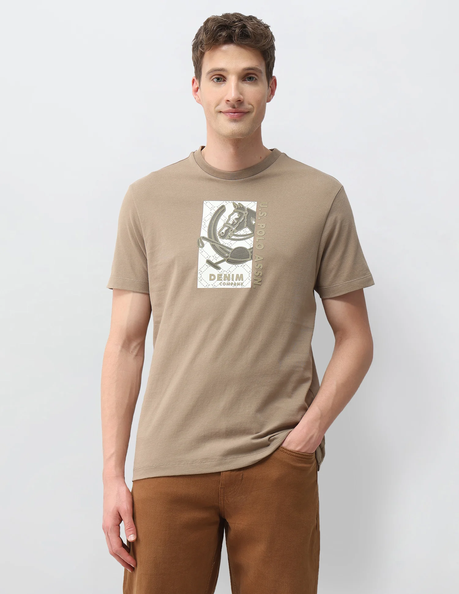 Graphic Brand Embossed Slim Fit T-Shirt - Image 6