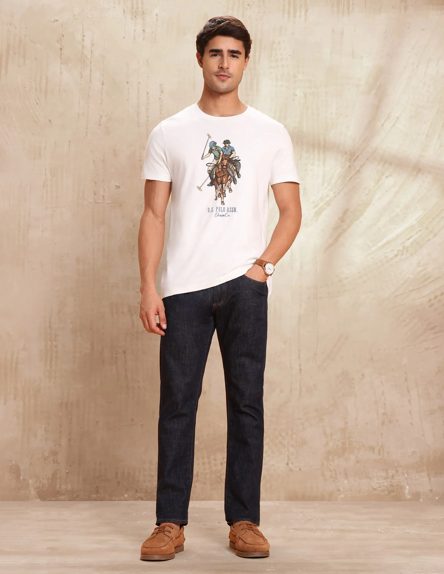 Graphic Brand Printed Muscle Fit T-Shirt - Image 3