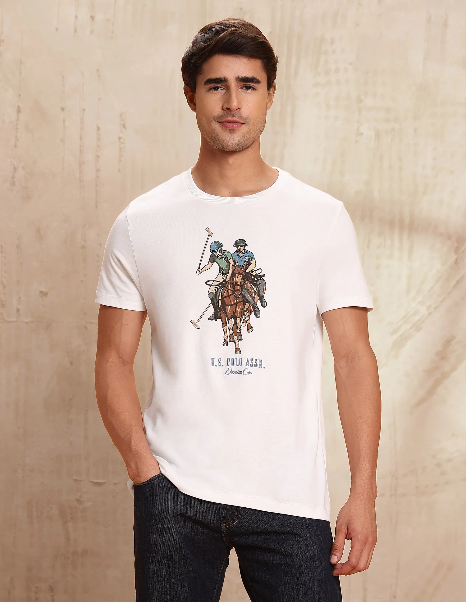 Graphic Brand Printed Muscle Fit T-Shirt - Image 6