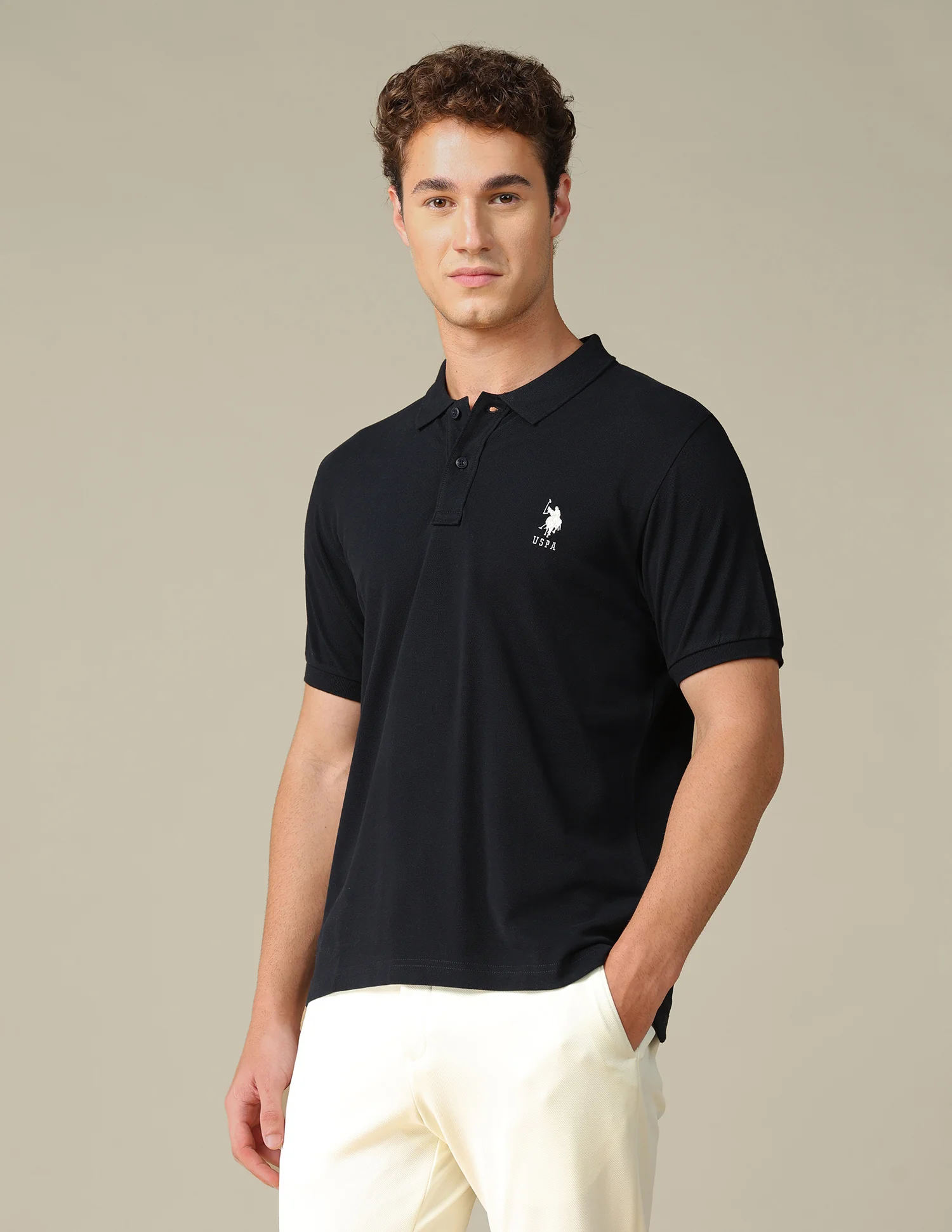 Graphic Brand Printed Regular Fit Polo Shirt - Image 4