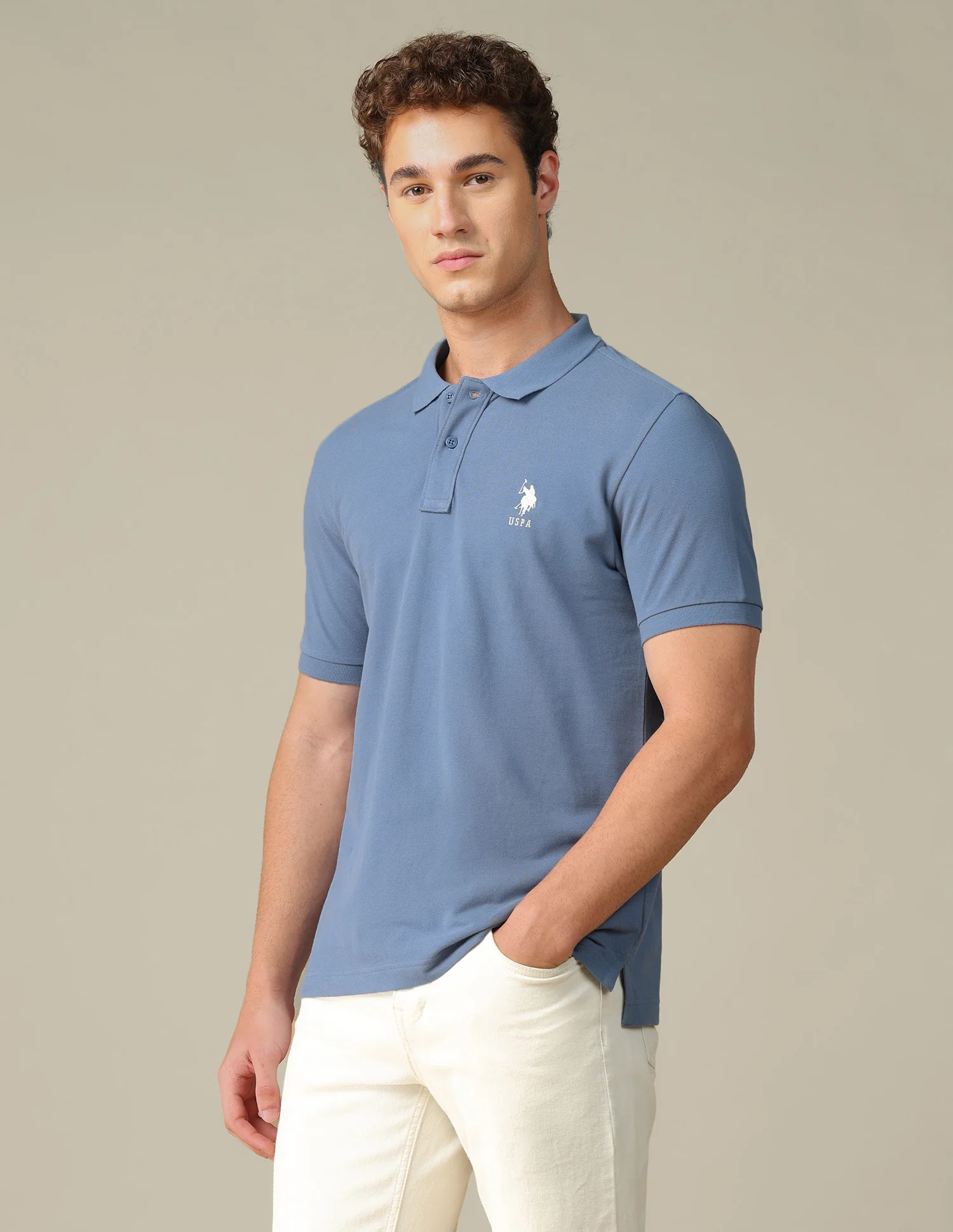 Graphic Brand Printed Regular Fit Polo Shirt - Image 4
