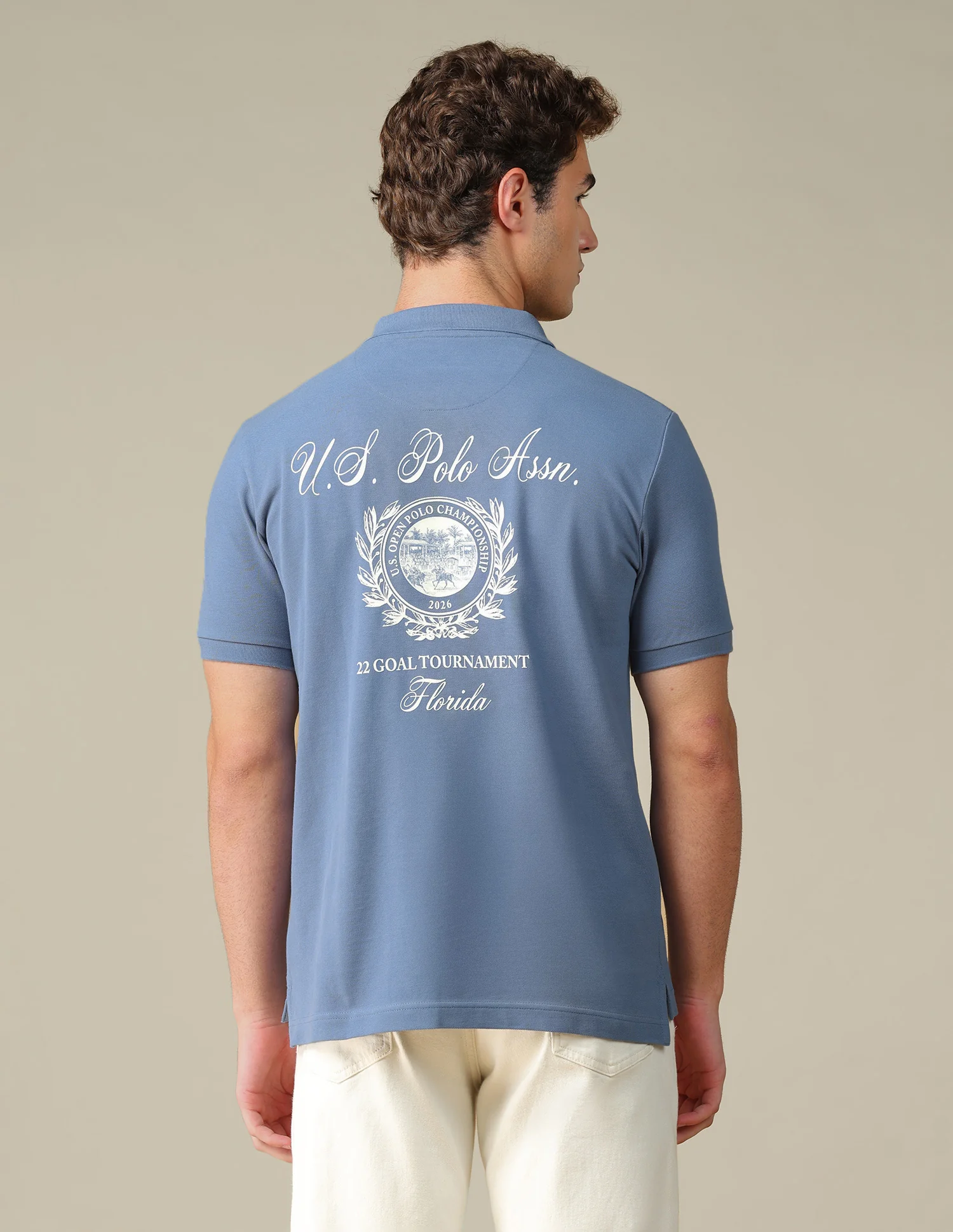 Graphic Brand Printed Regular Fit Polo Shirt - Image 5
