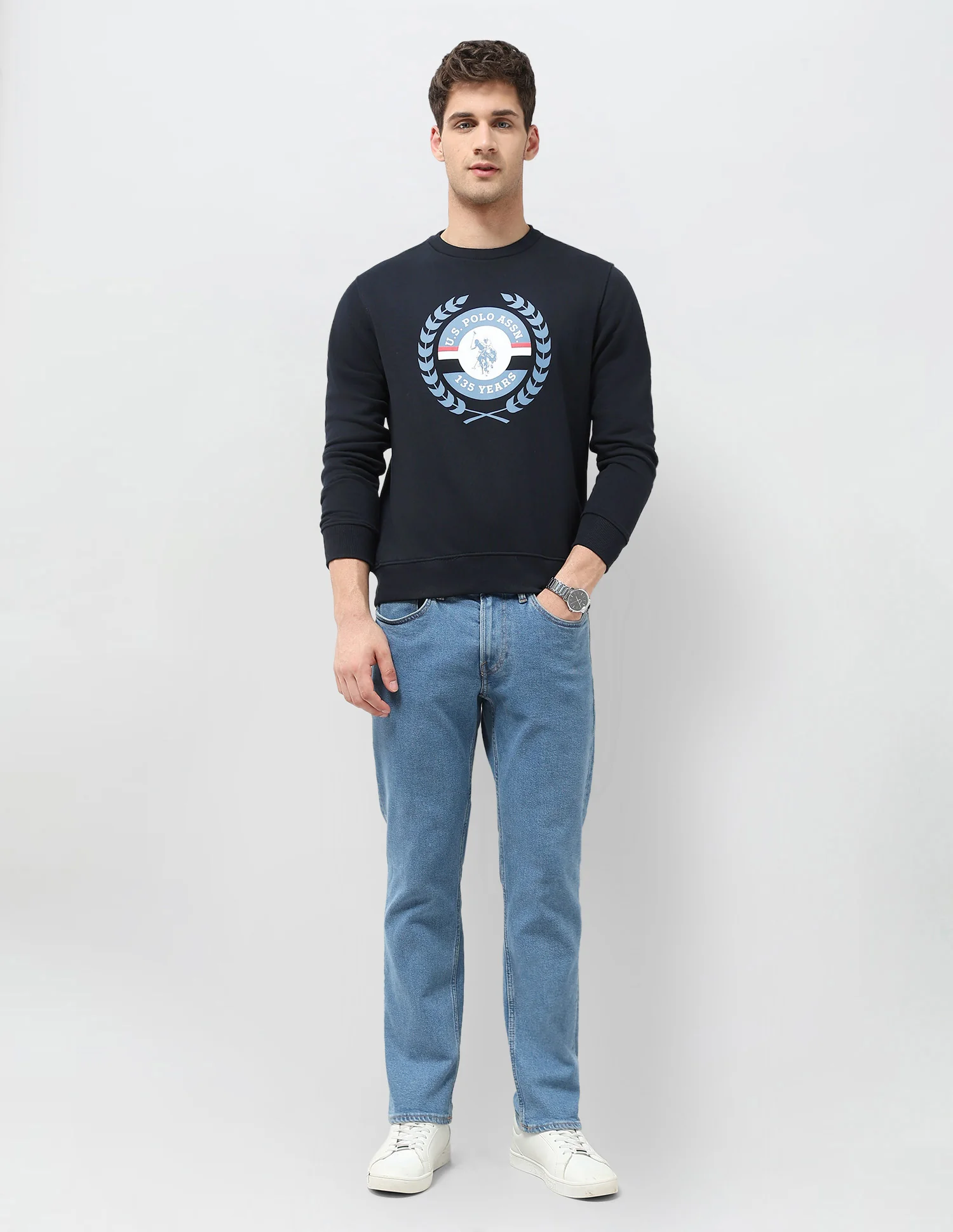 Graphic Brand Printed Regular Fit Sweatshirt - Image 3