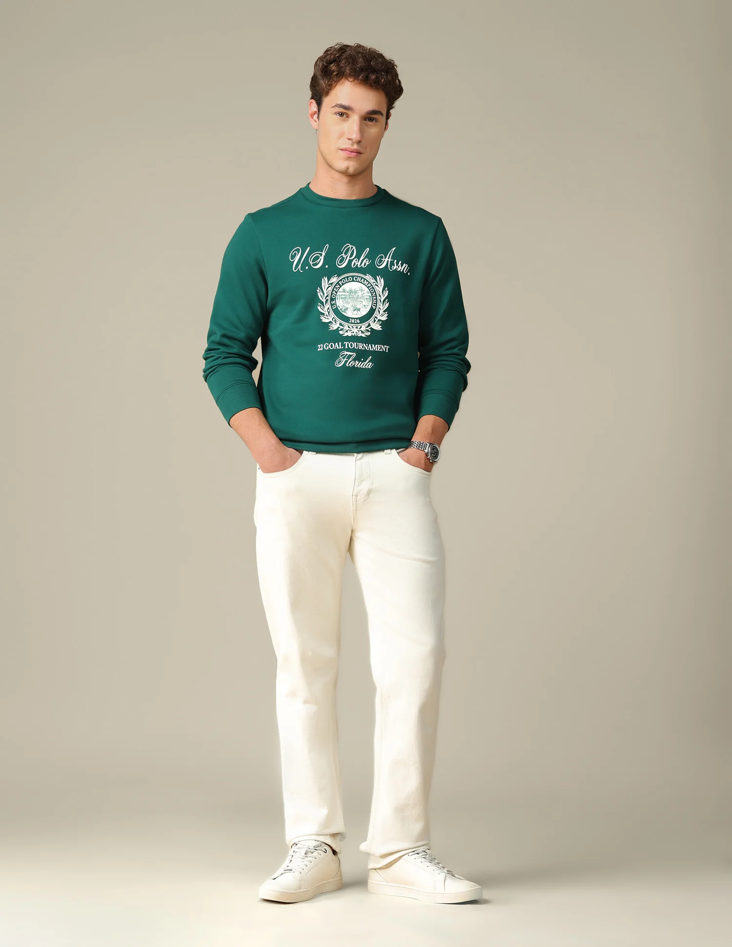 Graphic Brand Printed Regular Fit Sweatshirt - Image 3