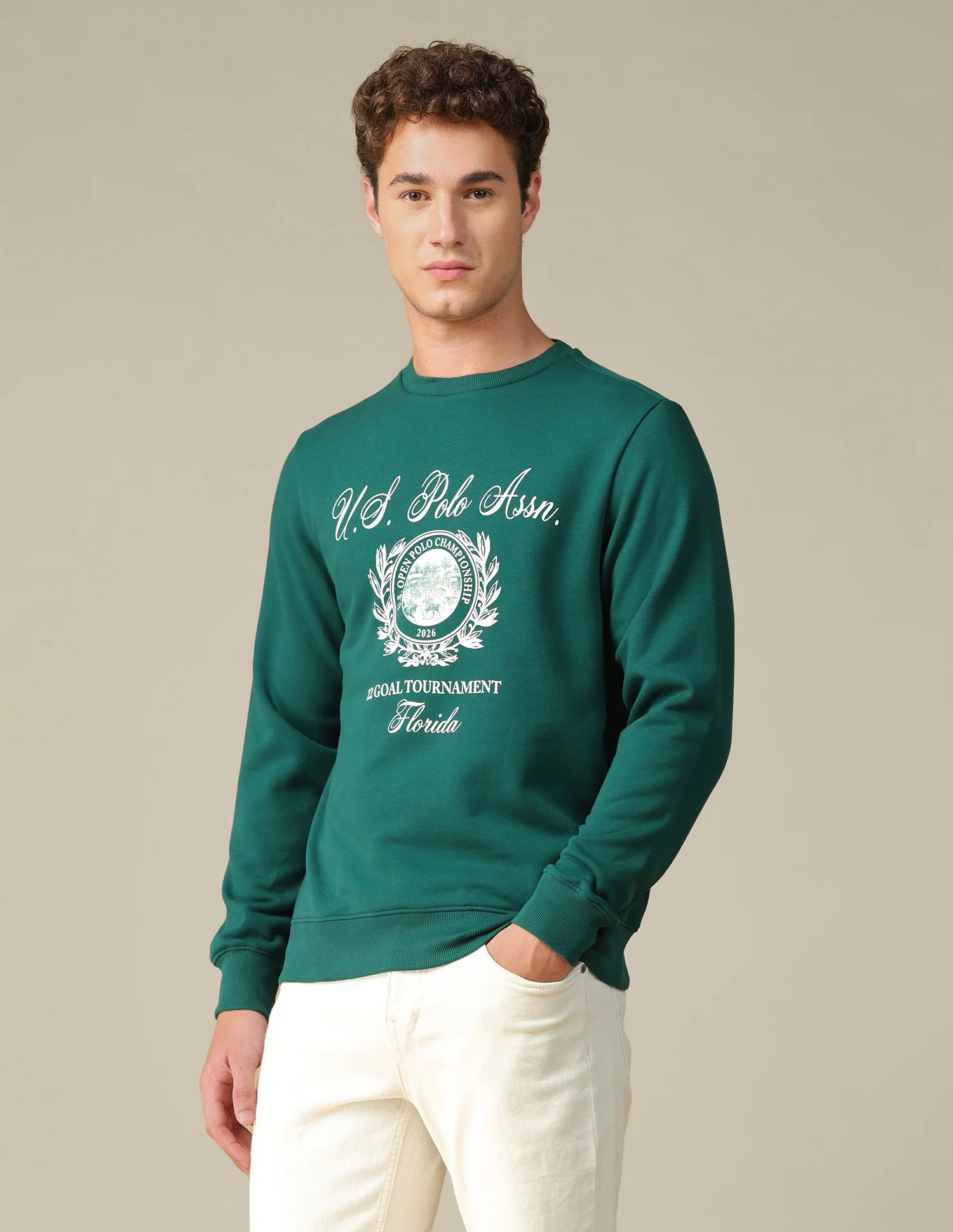 Graphic Brand Printed Regular Fit Sweatshirt - Image 4