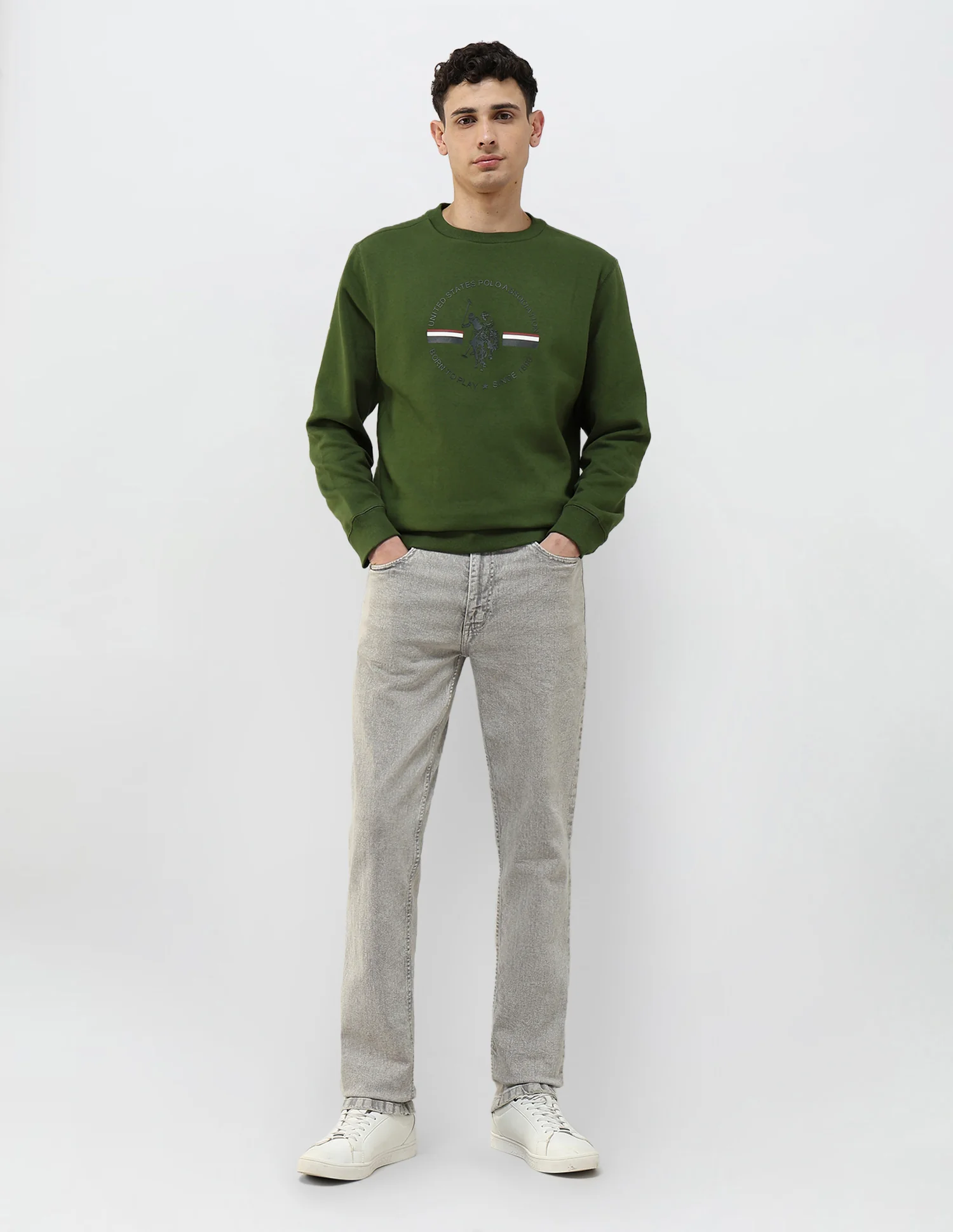 Graphic Brand Printed Regular Fit Sweatshirt - Image 3