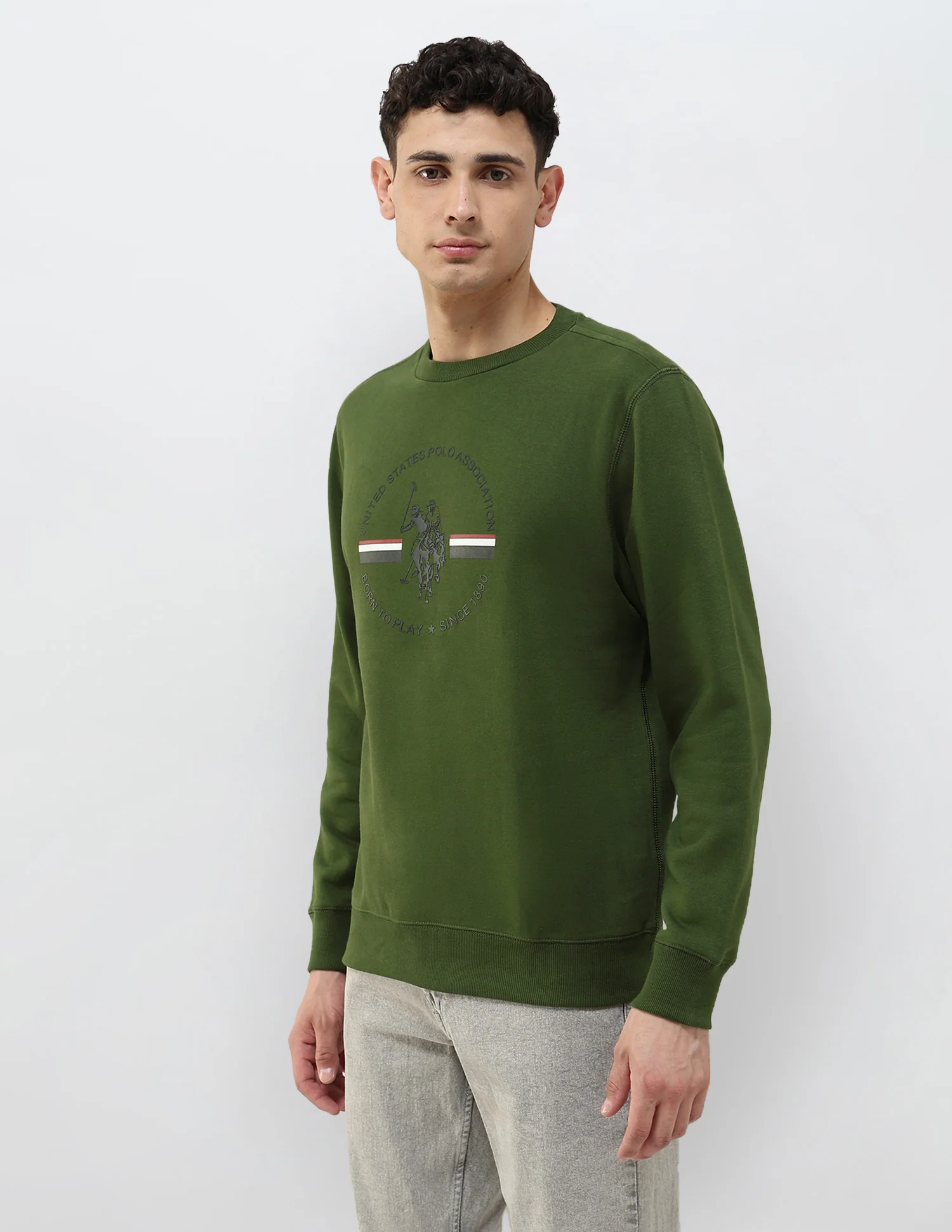 Graphic Brand Printed Regular Fit Sweatshirt - Image 4