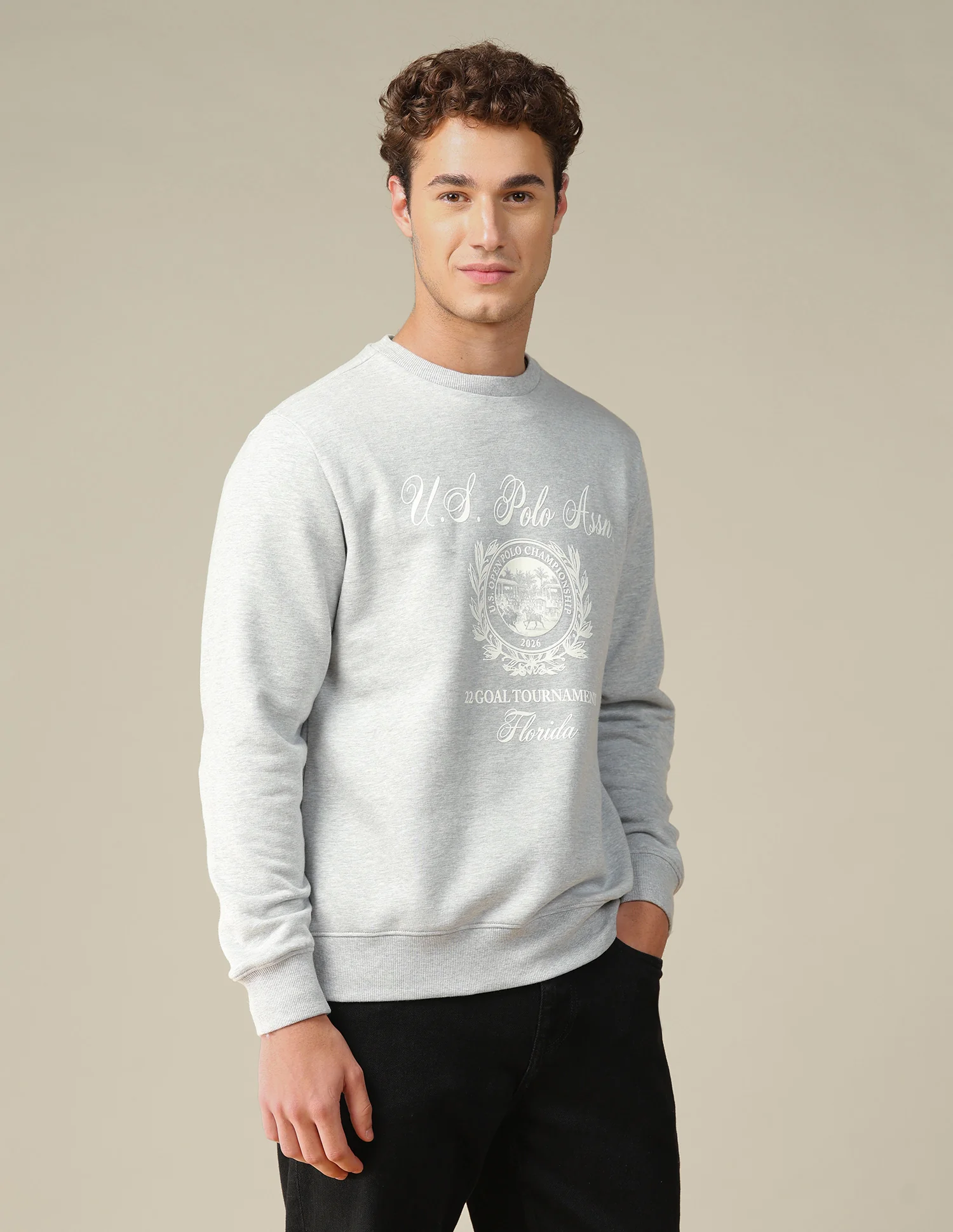 Graphic Brand Printed Regular Fit Sweatshirt - Image 4