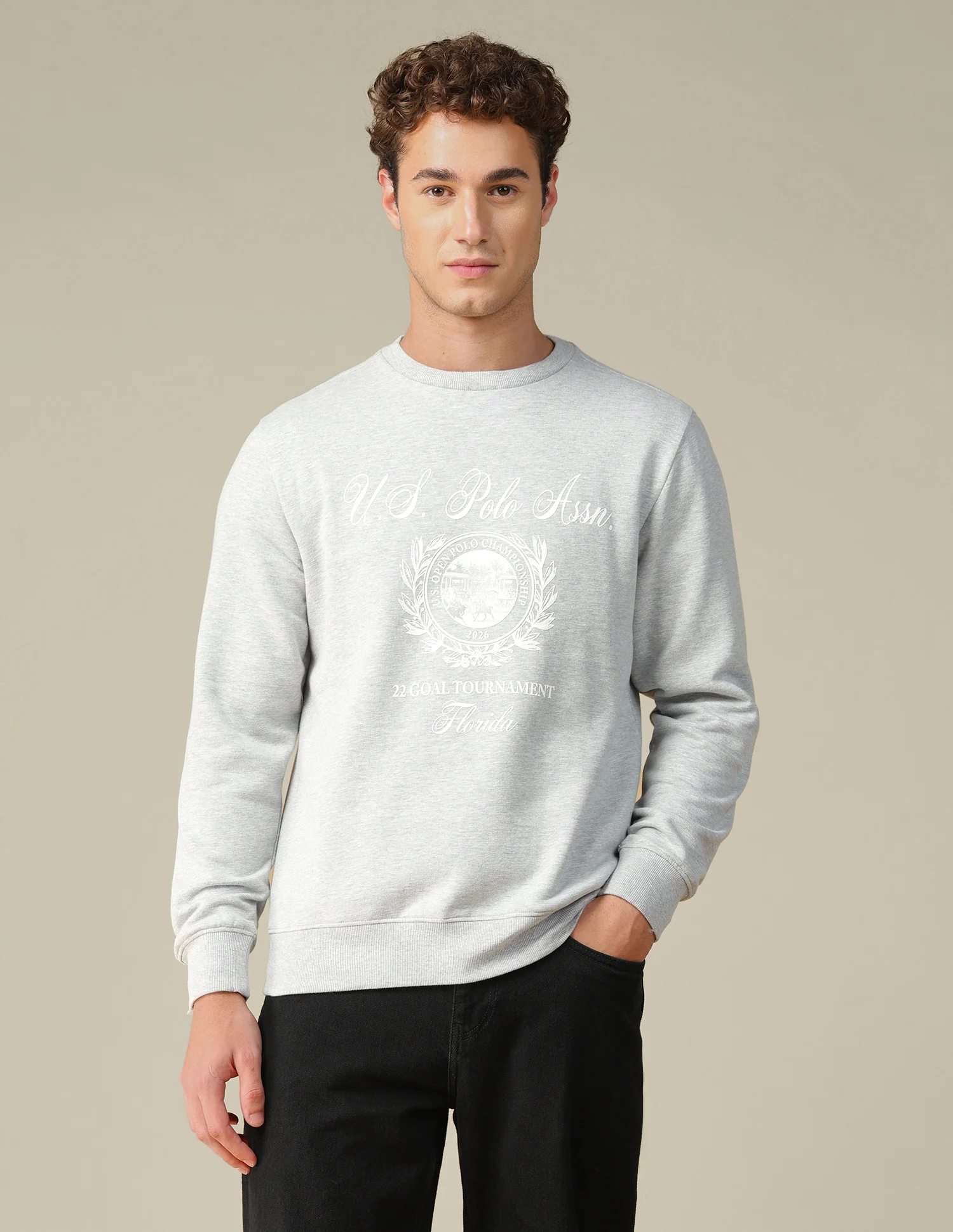 Graphic Brand Printed Regular Fit Sweatshirt - Image 6