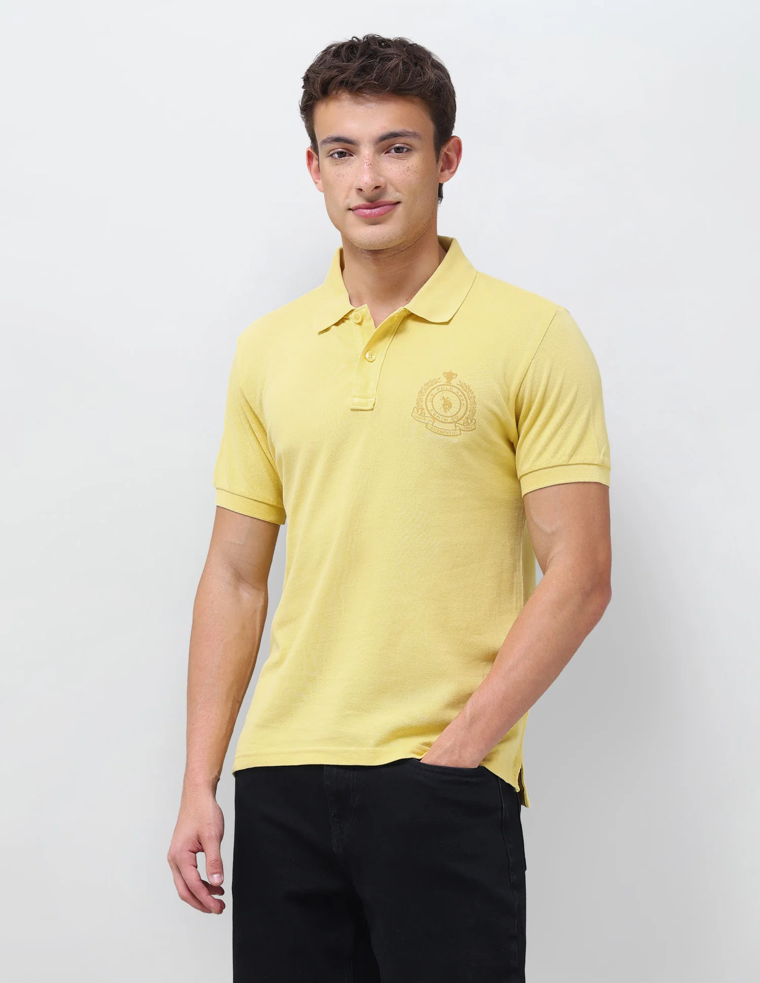 Graphic Brand Printed Slim Fit Polo Shirt - Image 4