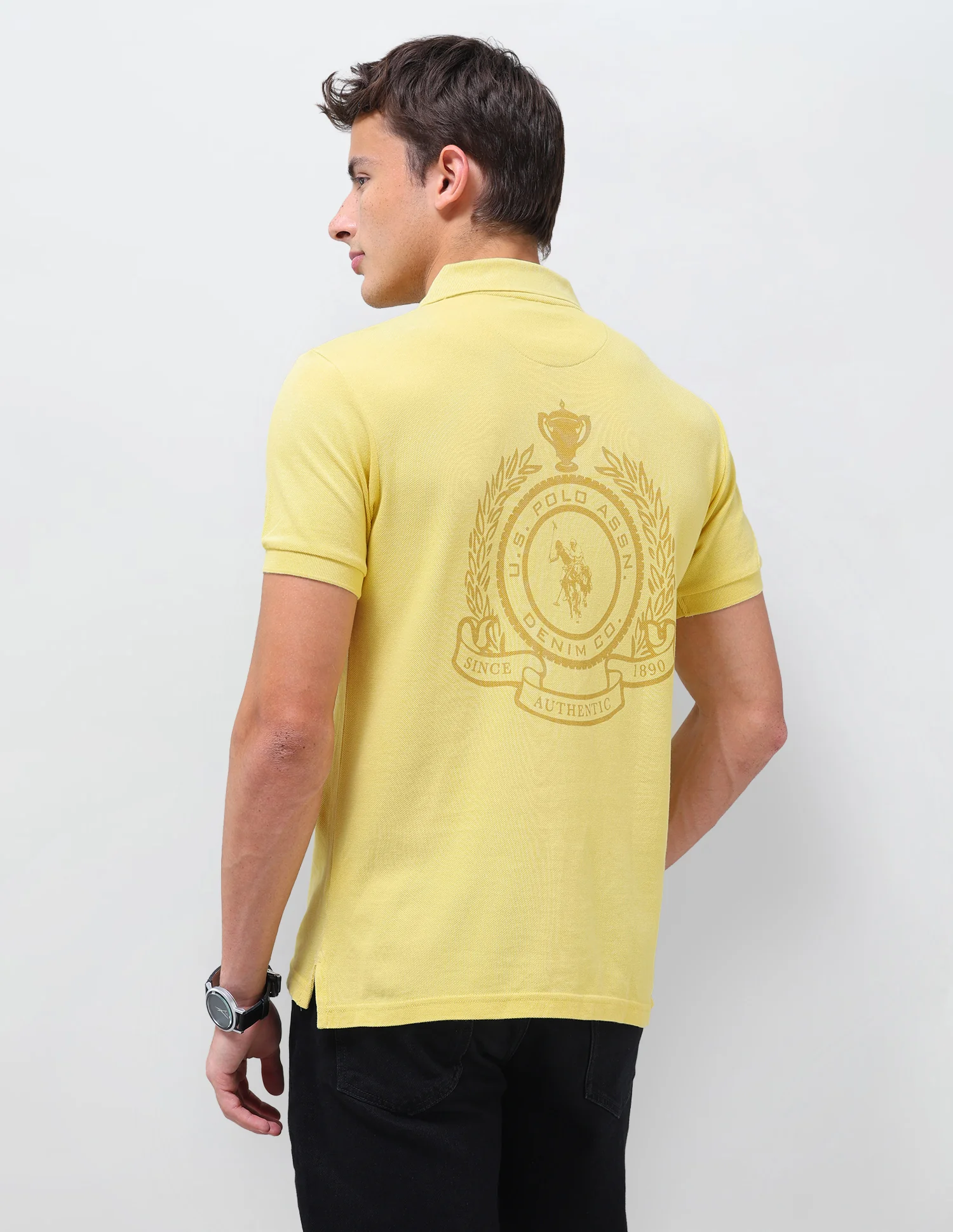 Graphic Brand Printed Slim Fit Polo Shirt - Image 8
