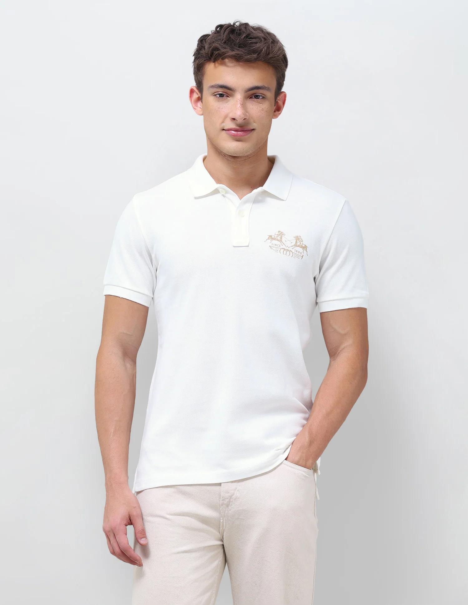 Graphic Brand Printed Slim Fit Polo Shirt - Image 6