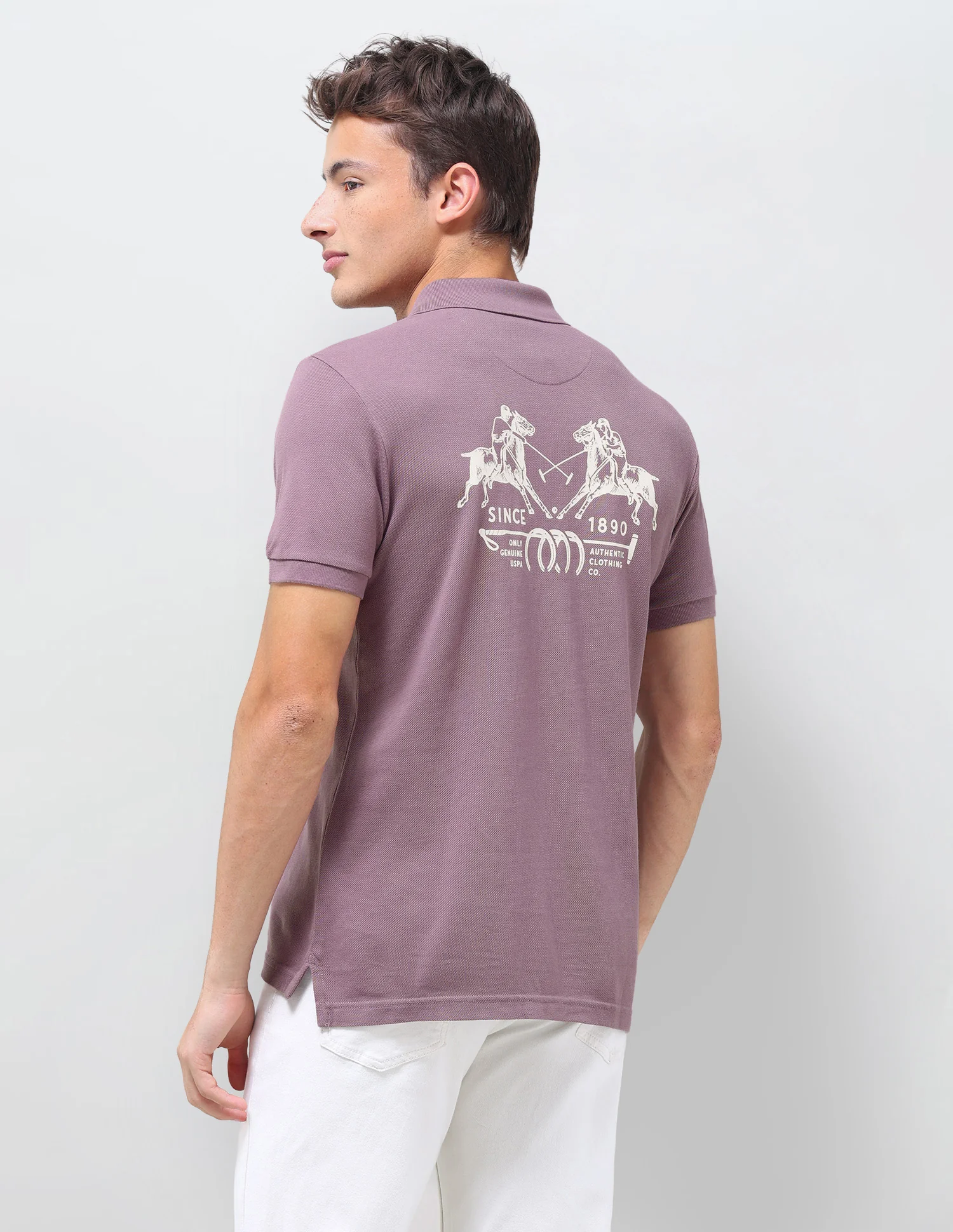 Graphic Brand Printed Slim Fit Polo Shirt - Image 5