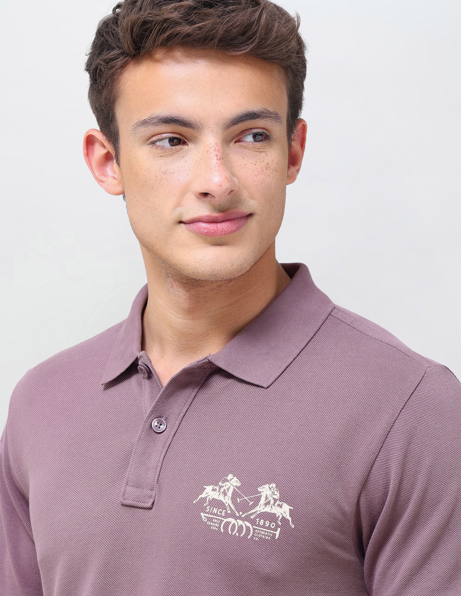 Graphic Brand Printed Slim Fit Polo Shirt - Image 7