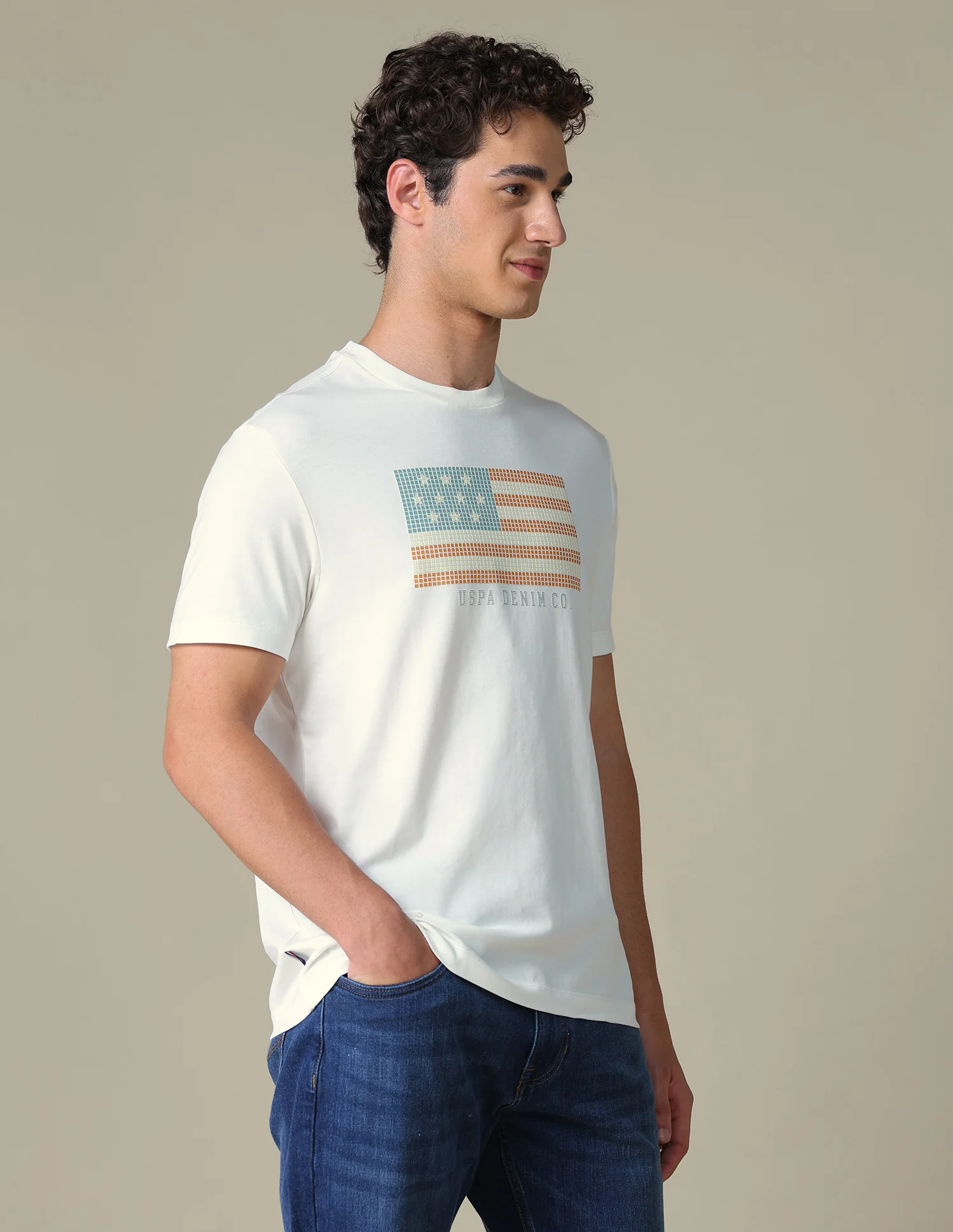 Graphic Brand Printed Slim Fit T-Shirt - Image 4