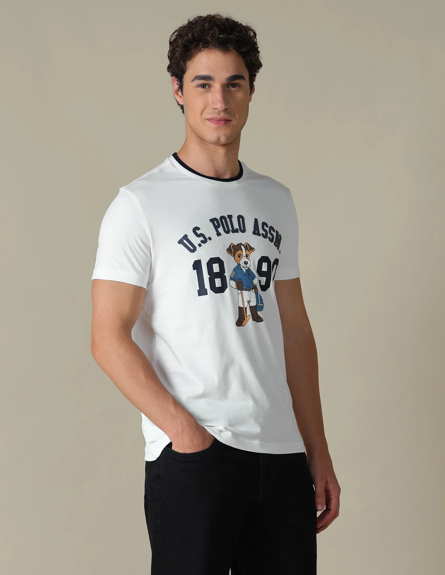 Graphic Brand Printed Slim Fit T-Shirt - Image 4