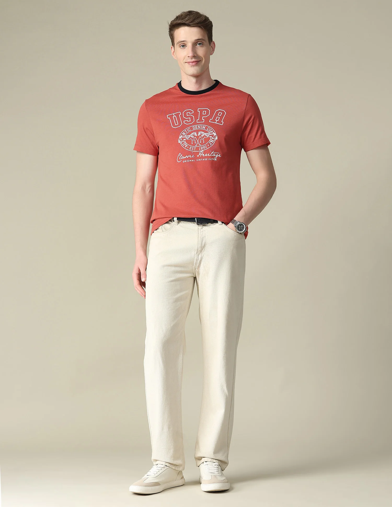 Graphic Brand Printed Slim Fit T-Shirt - Image 3