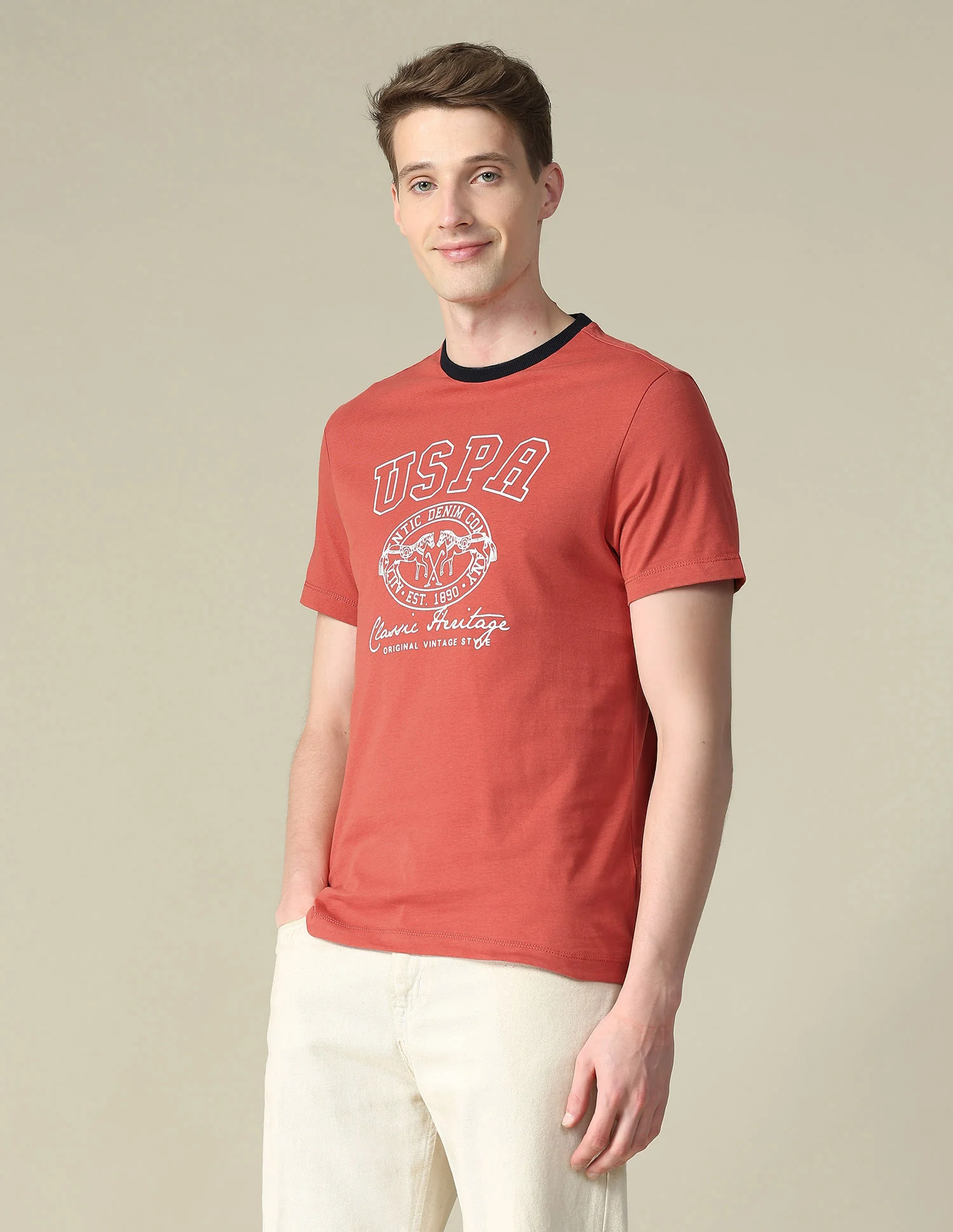 Graphic Brand Printed Slim Fit T-Shirt - Image 4