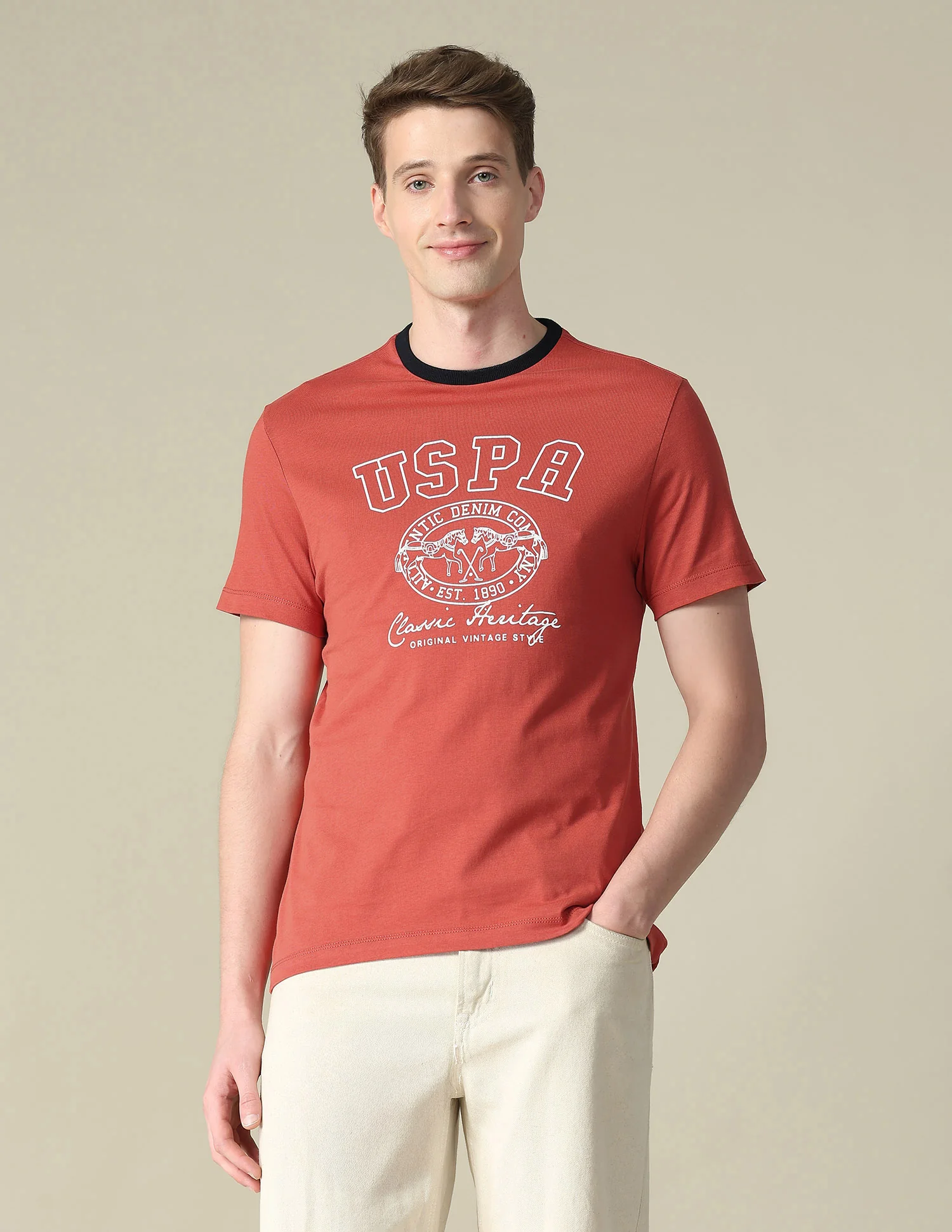 Graphic Brand Printed Slim Fit T-Shirt - Image 6