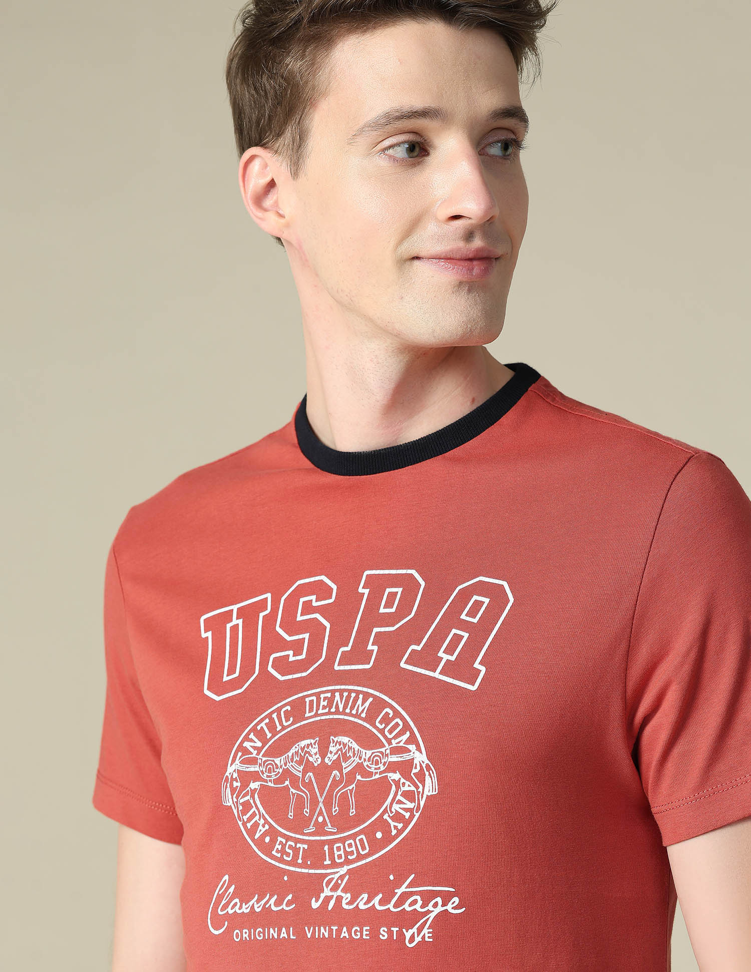Graphic Brand Printed Slim Fit T-Shirt - Image 7