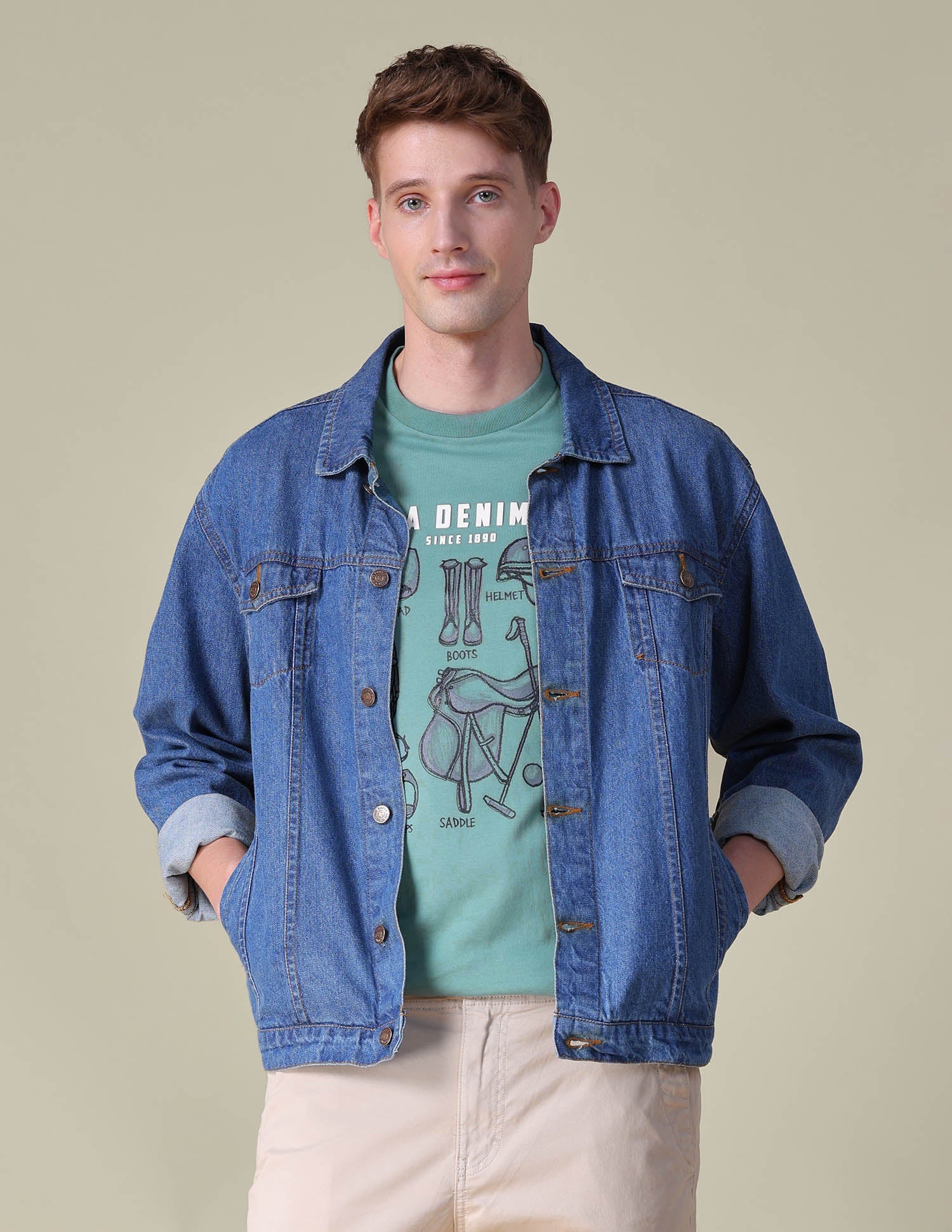 Graphic Brand Printed Slim Fit T-Shirt