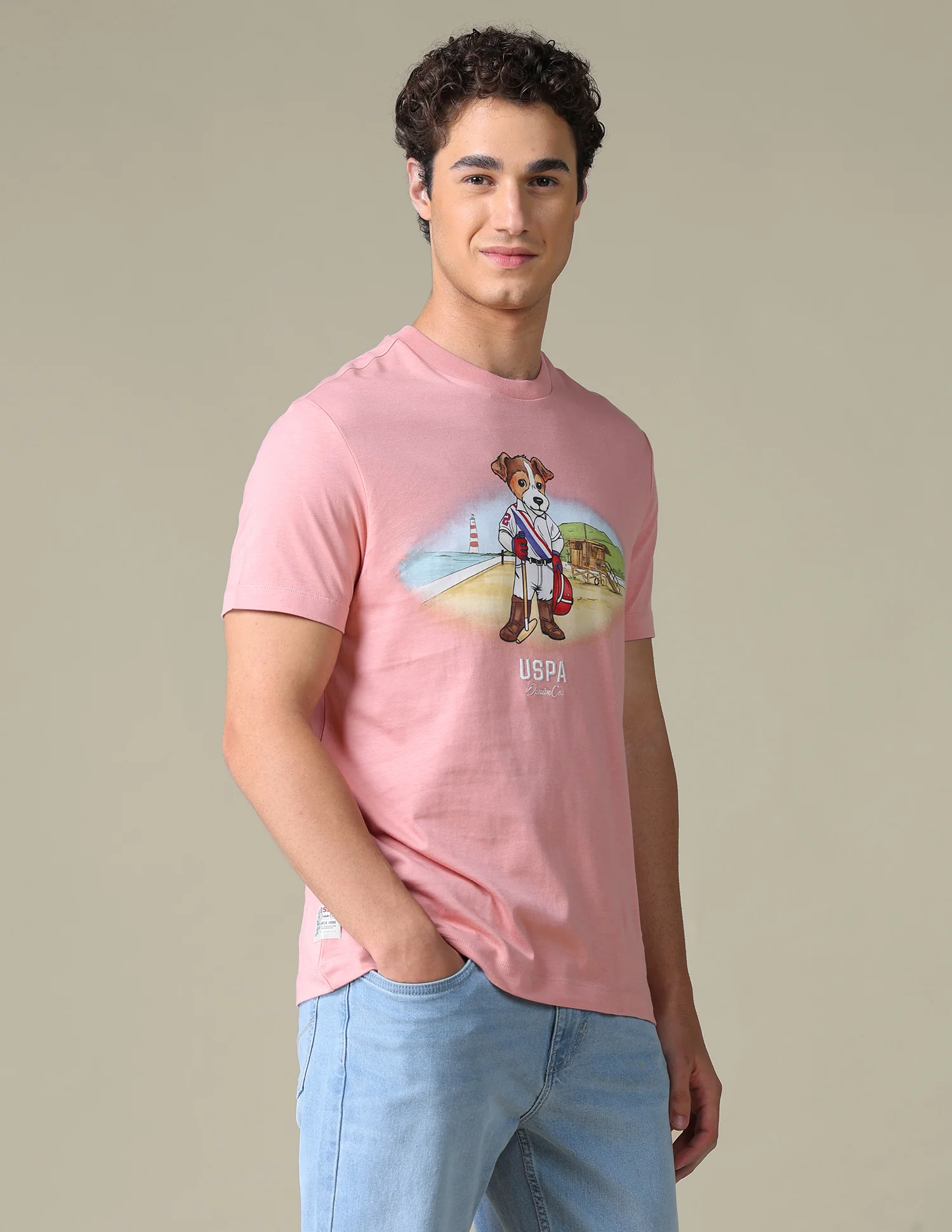 Graphic Brand Printed Slim Fit T-Shirt - Image 4