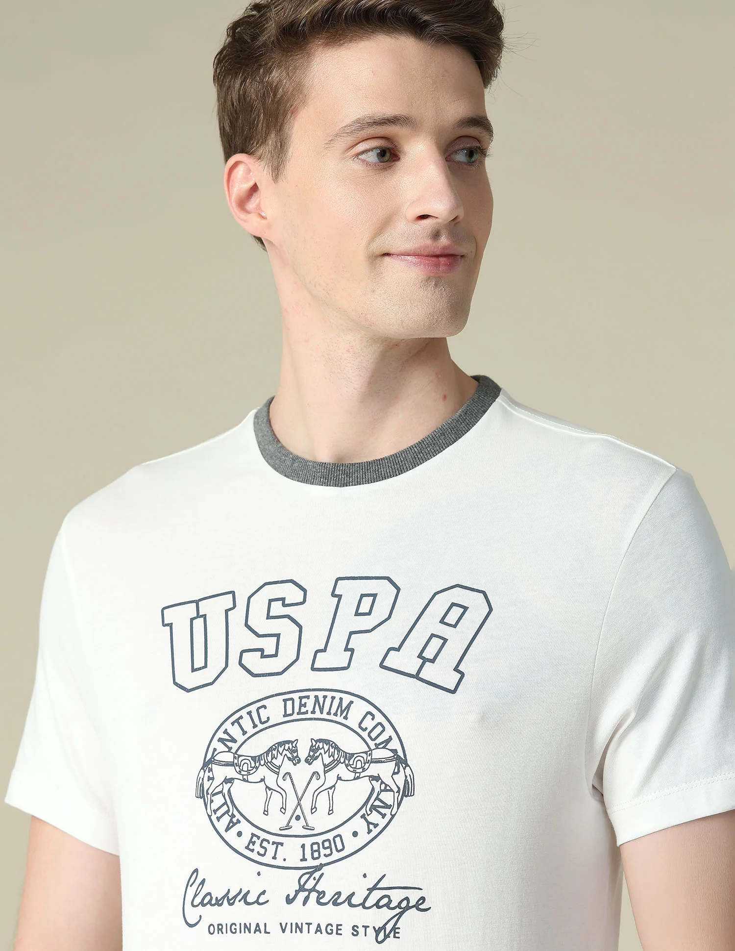 Graphic Brand Printed Slim Fit T-Shirt - Image 7