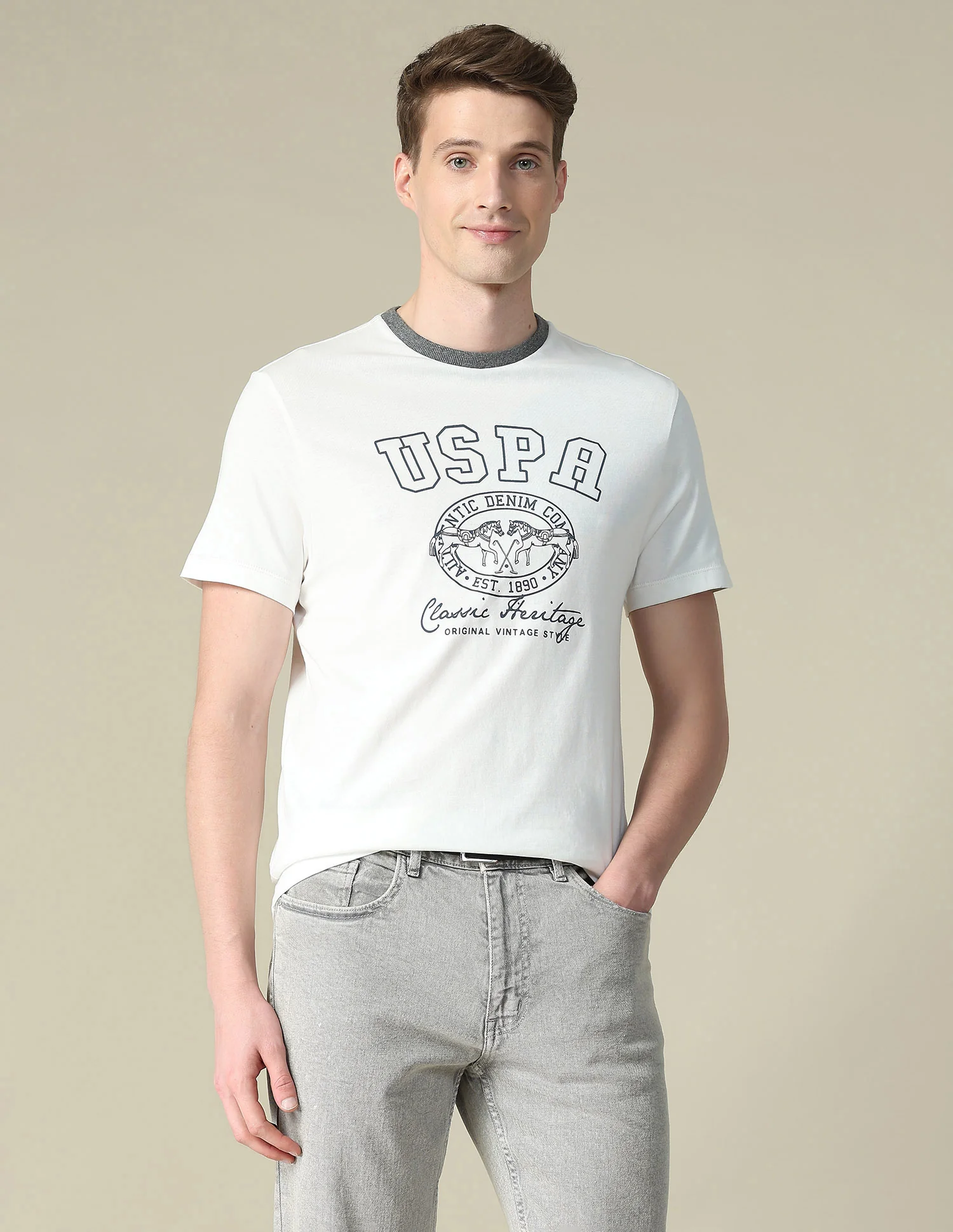 Graphic Brand Printed Slim Fit T-Shirt - Image 8