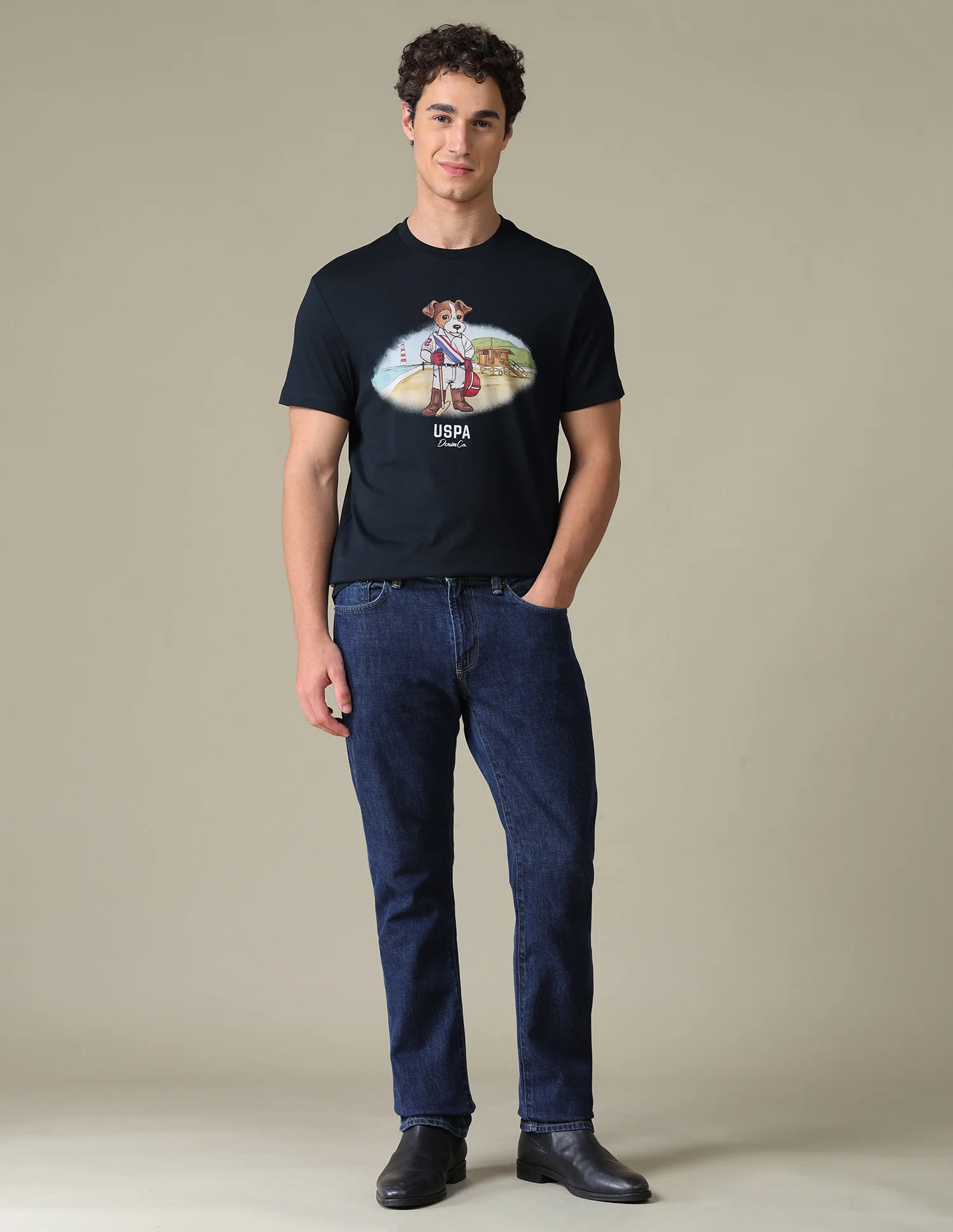 Graphic Brand Printed Slim Fit T-Shirt - Image 3