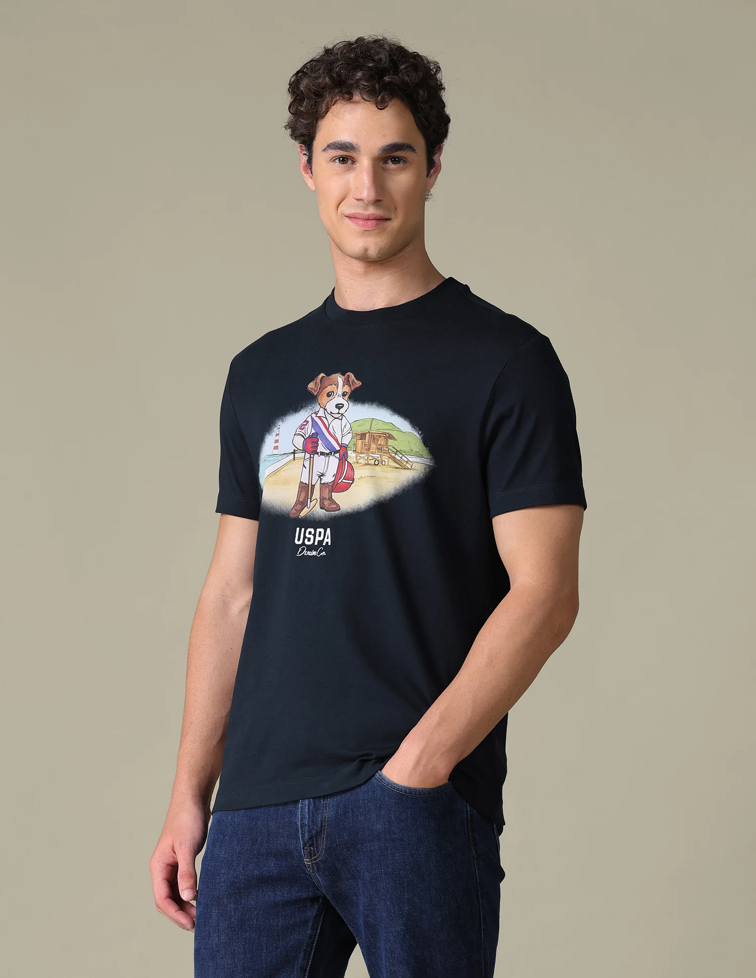 Graphic Brand Printed Slim Fit T-Shirt - Image 4