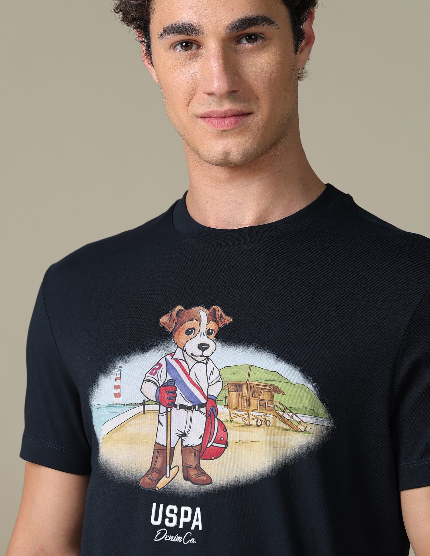 Graphic Brand Printed Slim Fit T-Shirt - Image 7