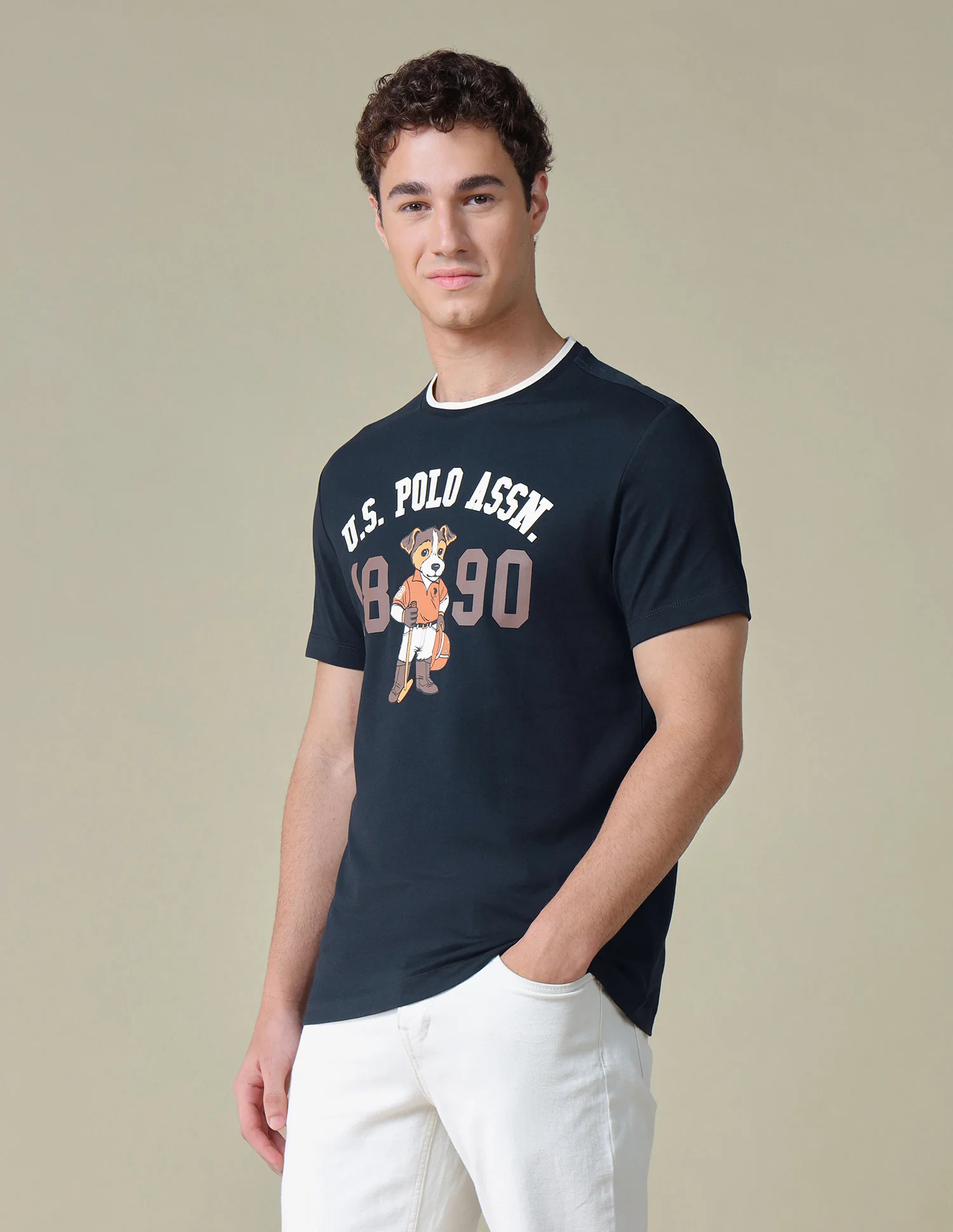 Graphic Brand Printed Slim Fit T-Shirt - Image 4