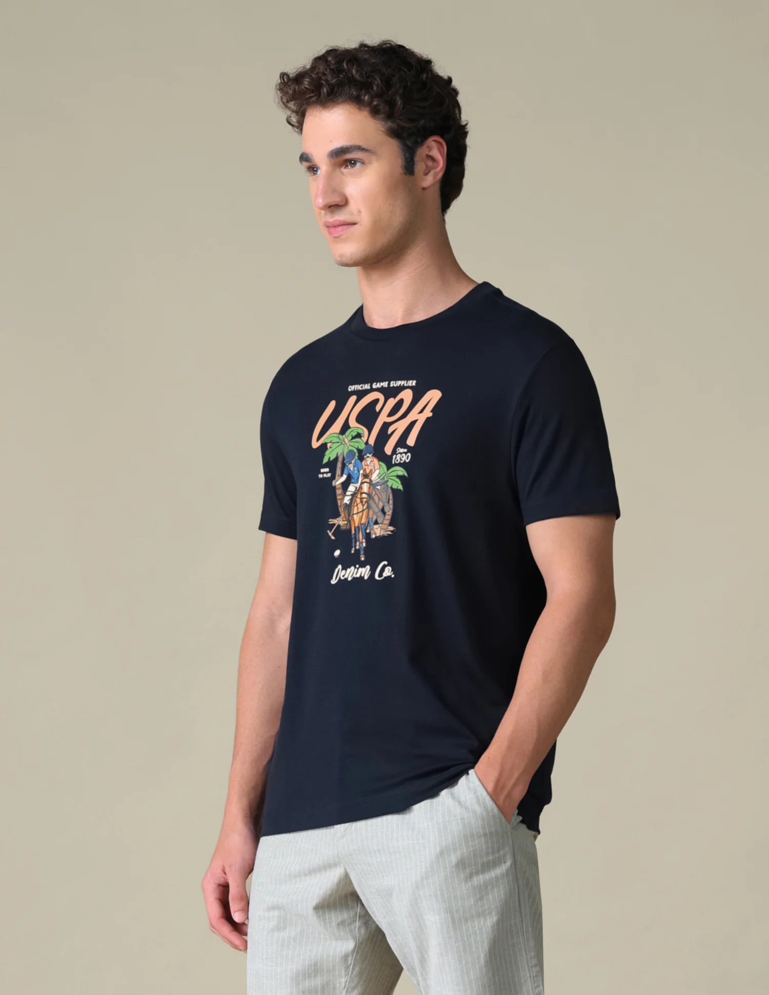 Graphic Brand Printed Slim Fit T-Shirt - Image 4