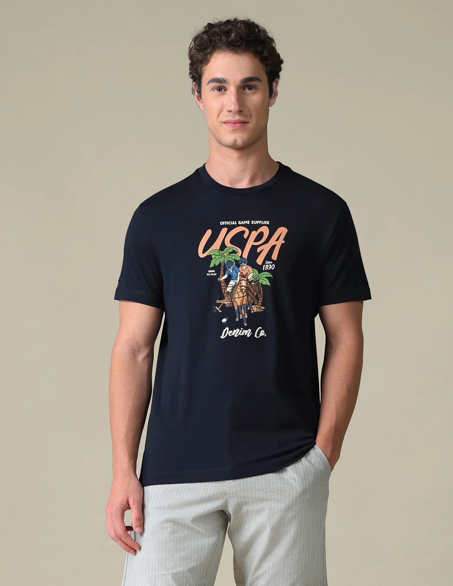 Graphic Brand Printed Slim Fit T-Shirt - Image 6