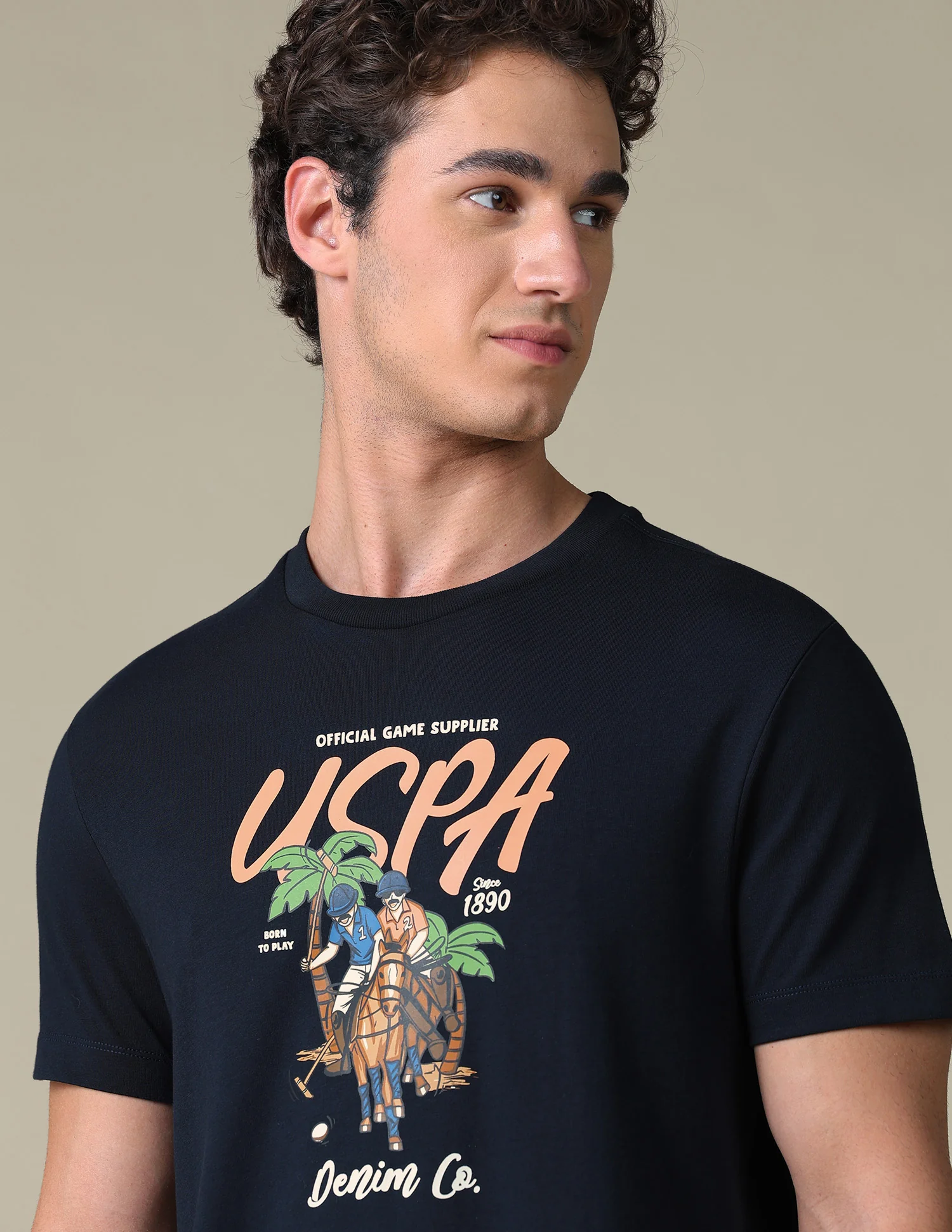 Graphic Brand Printed Slim Fit T-Shirt - Image 7