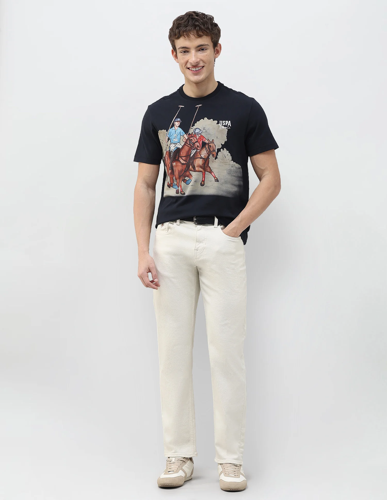 Graphic Brand Printed Slim Fit T-Shirt - Image 3
