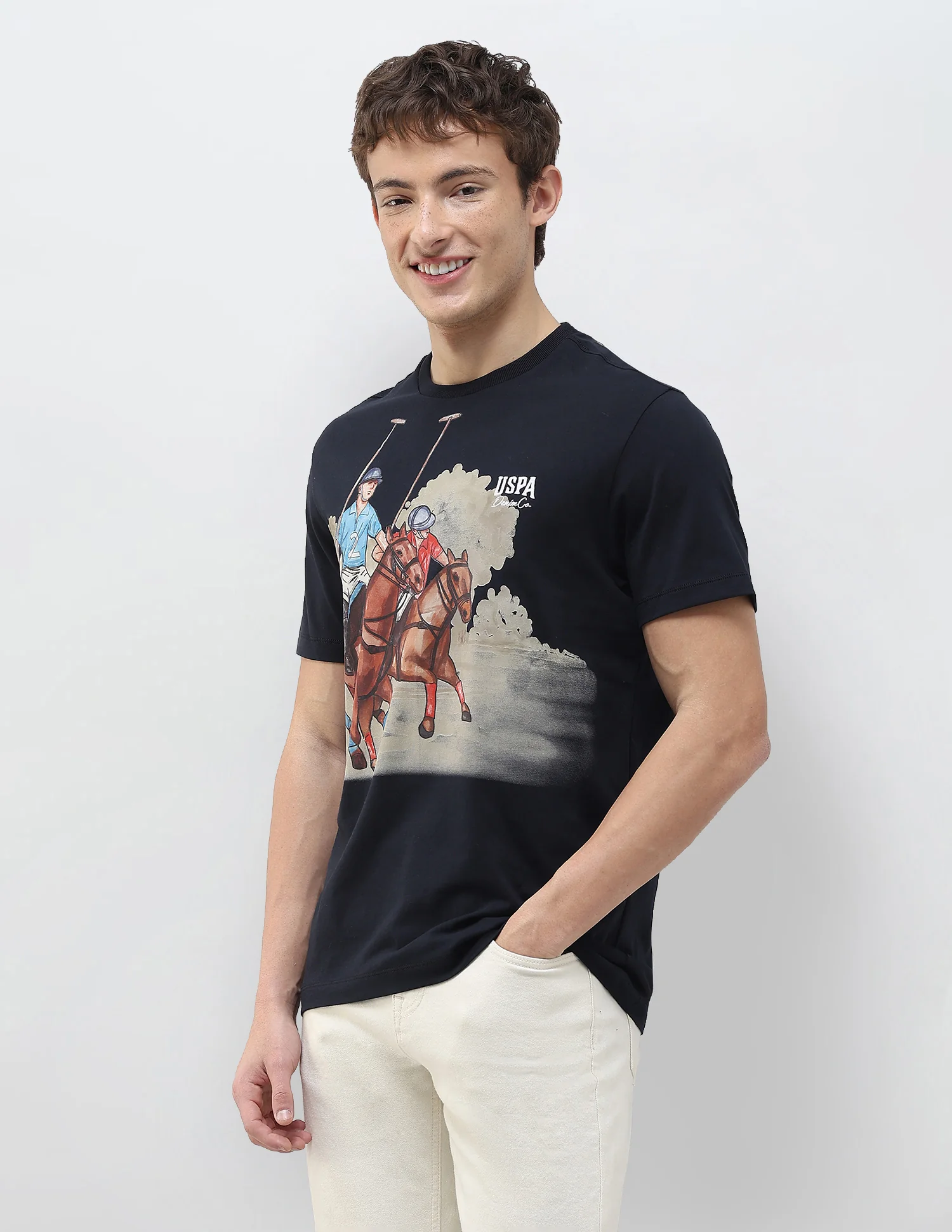 Graphic Brand Printed Slim Fit T-Shirt - Image 4