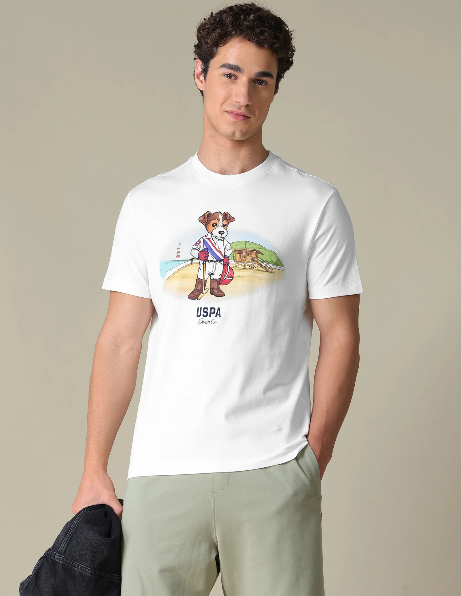Graphic Brand Printed Slim Fit T-Shirt