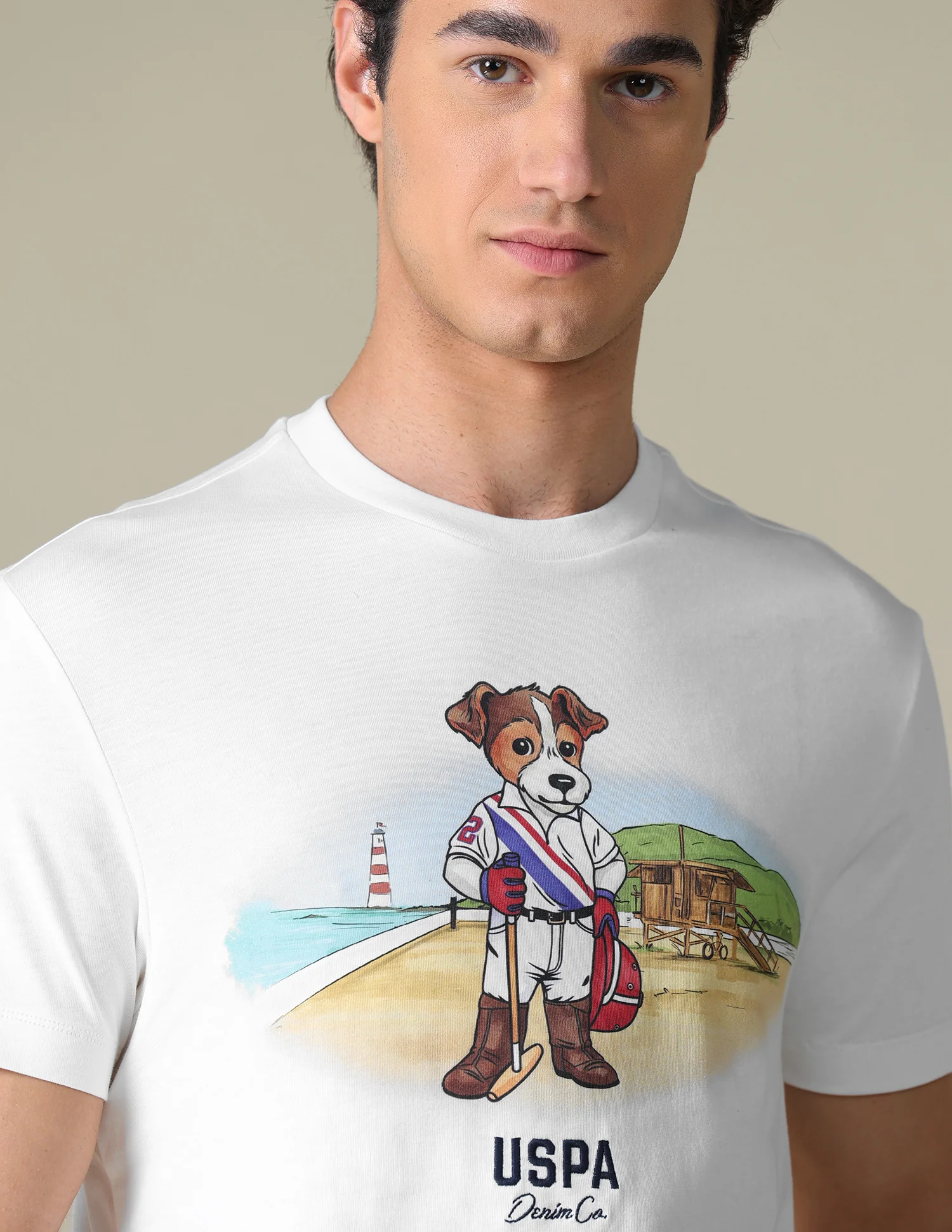 Graphic Brand Printed Slim Fit T-Shirt - Image 7