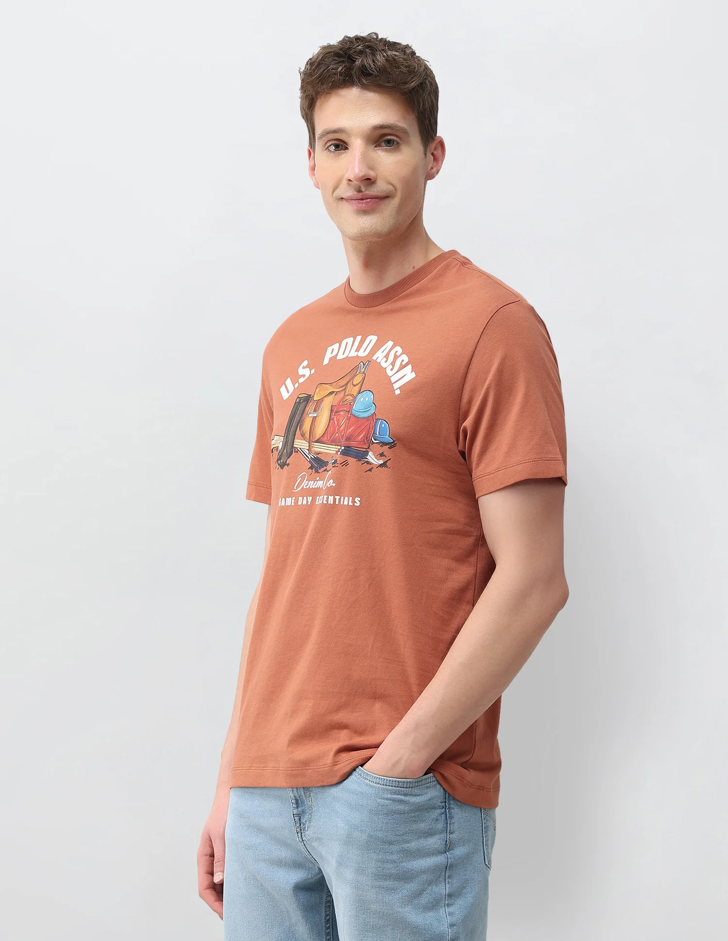 Graphic Brand Printed Slim Fit T-Shirt - Image 4