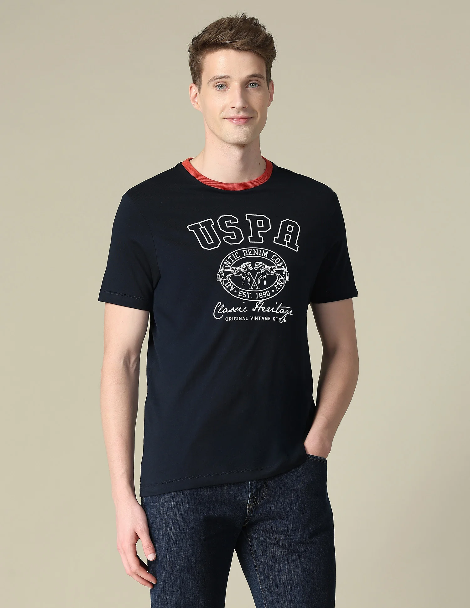 Graphic Brand Printed Slim Fit T-Shirt - Image 6