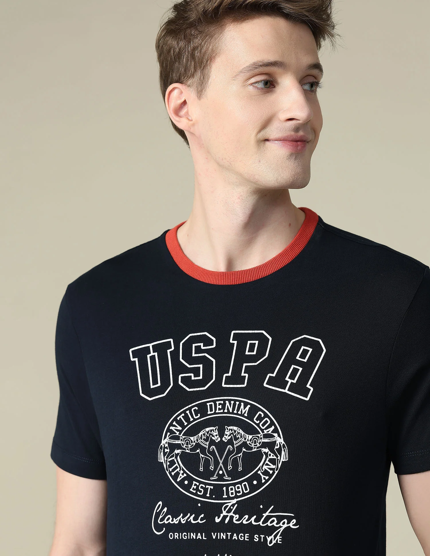 Graphic Brand Printed Slim Fit T-Shirt - Image 7