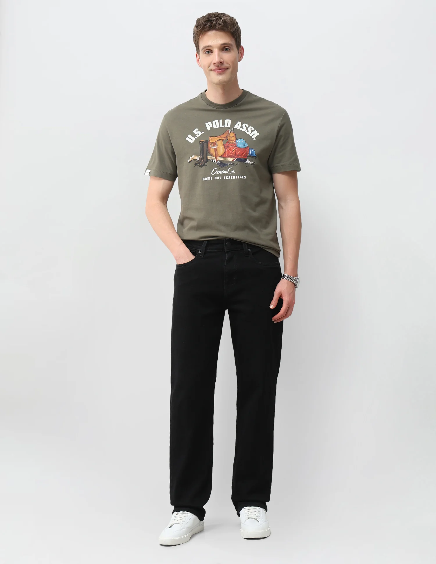 Graphic Brand Printed Slim Fit T-Shirt - Image 3