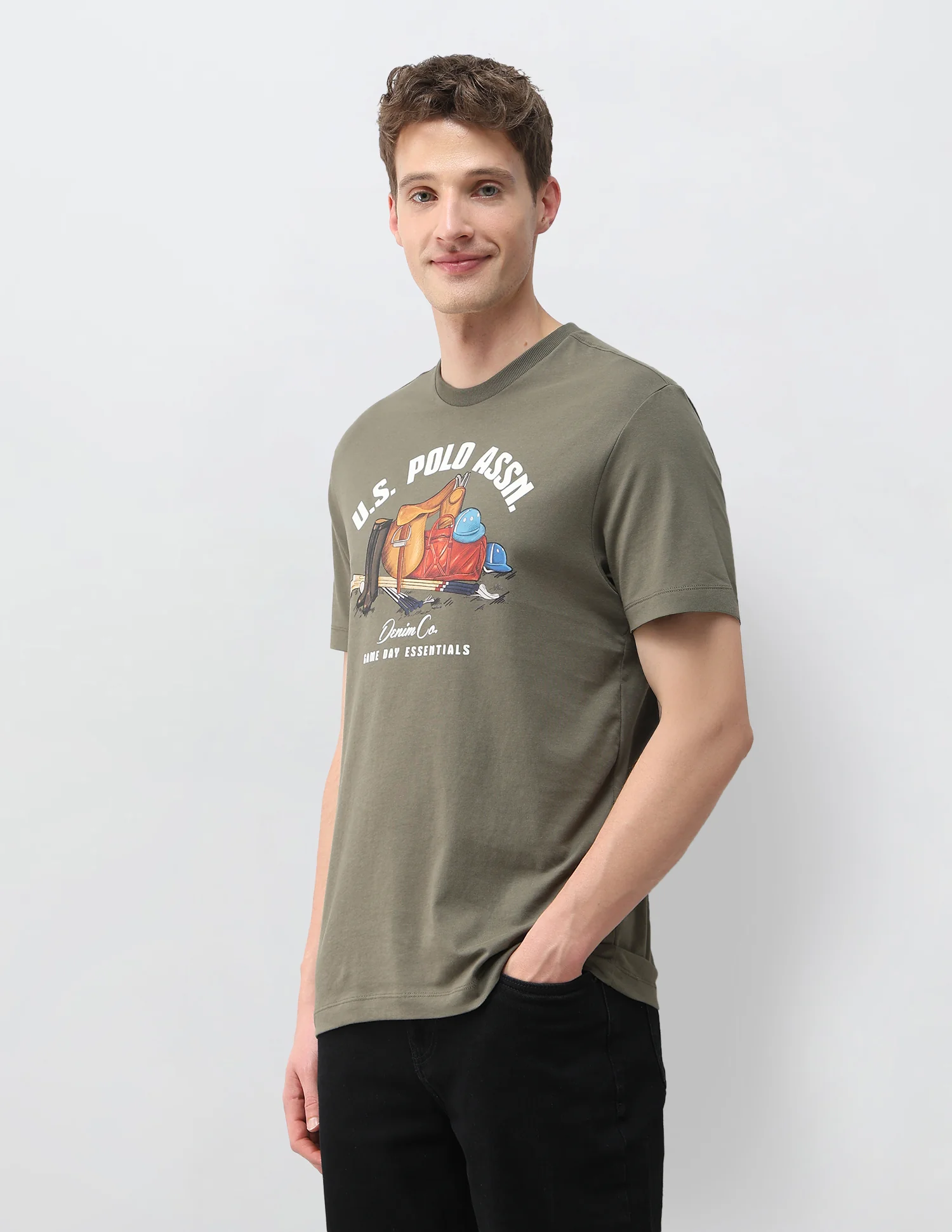 Graphic Brand Printed Slim Fit T-Shirt - Image 4