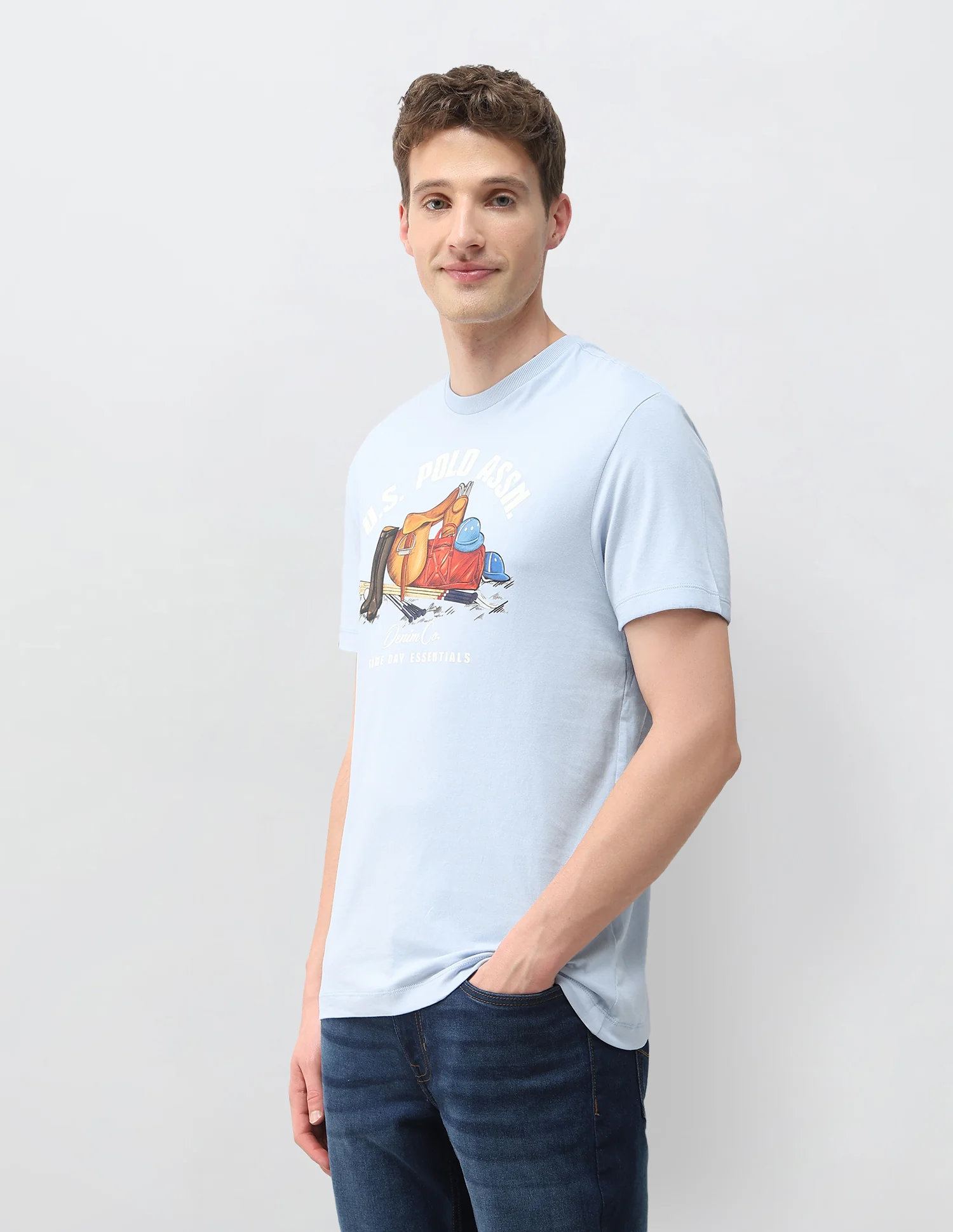 Graphic Brand Printed Slim Fit T-Shirt - Image 4
