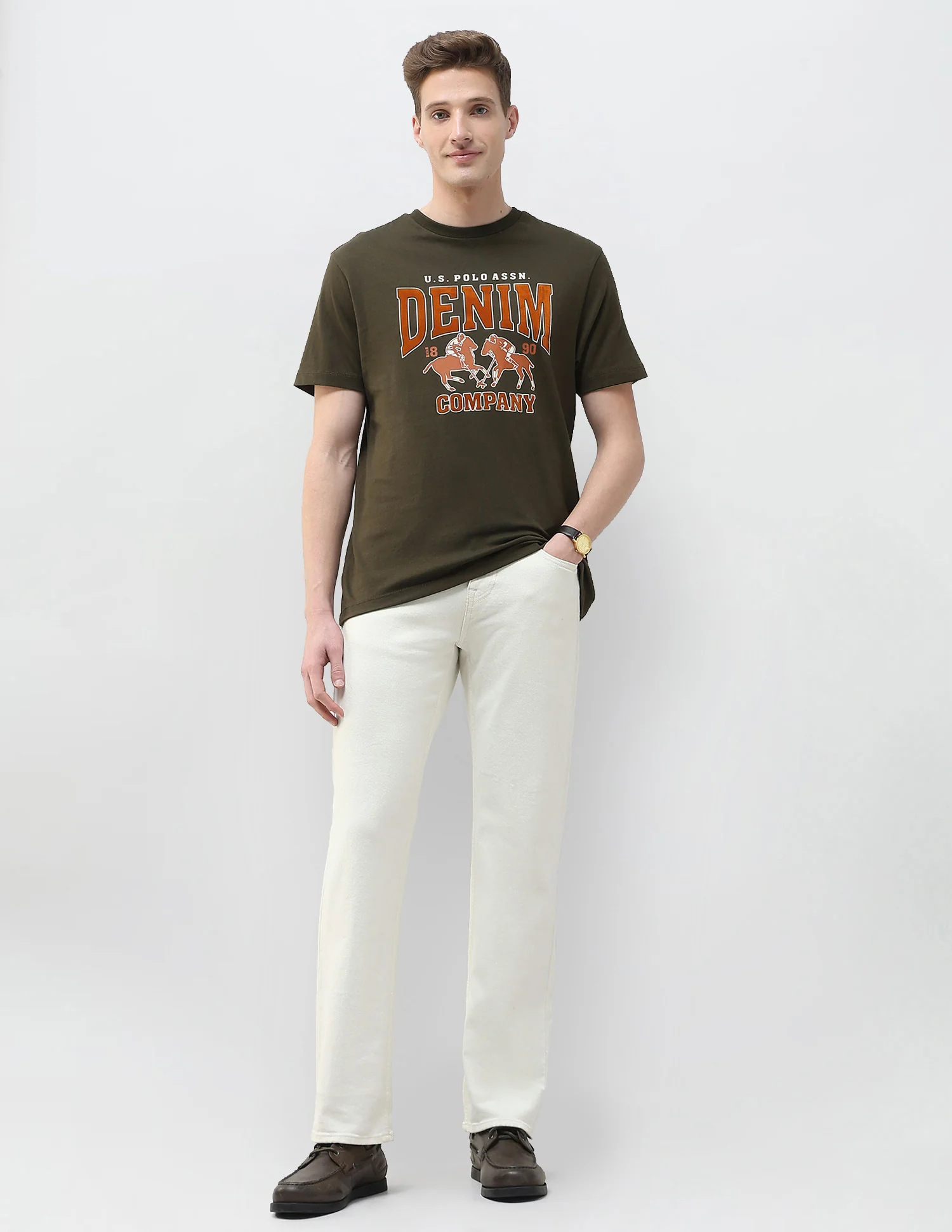 Graphic Brand Printed Summer House T-Shirt - Image 3