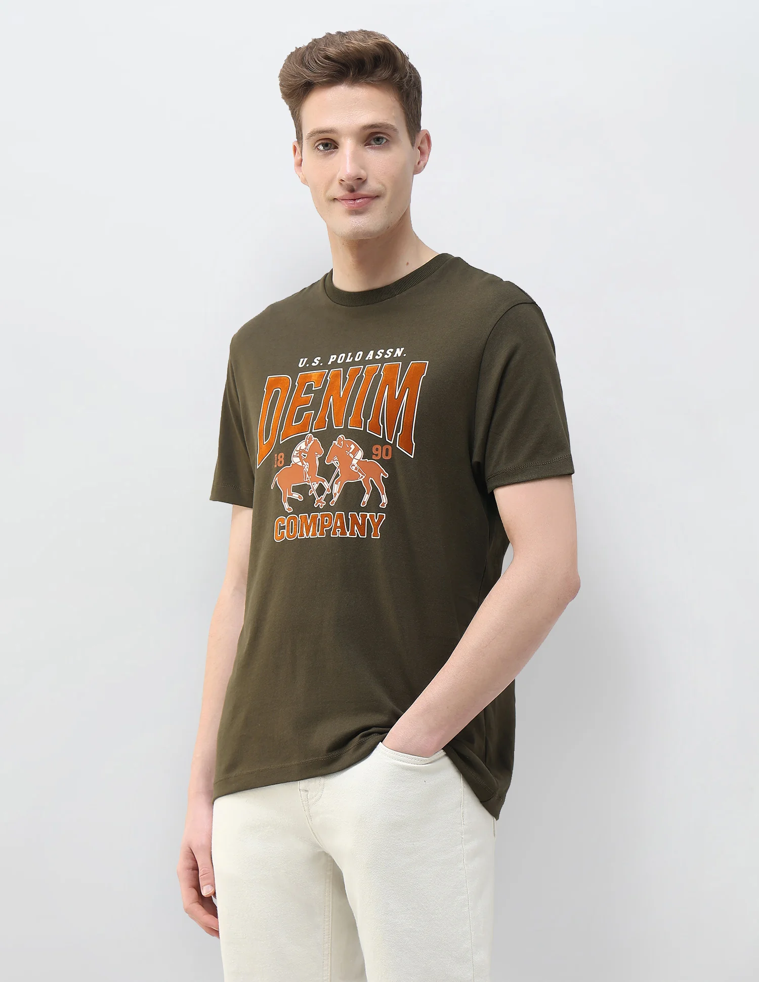 Graphic Brand Printed Summer House T-Shirt - Image 4
