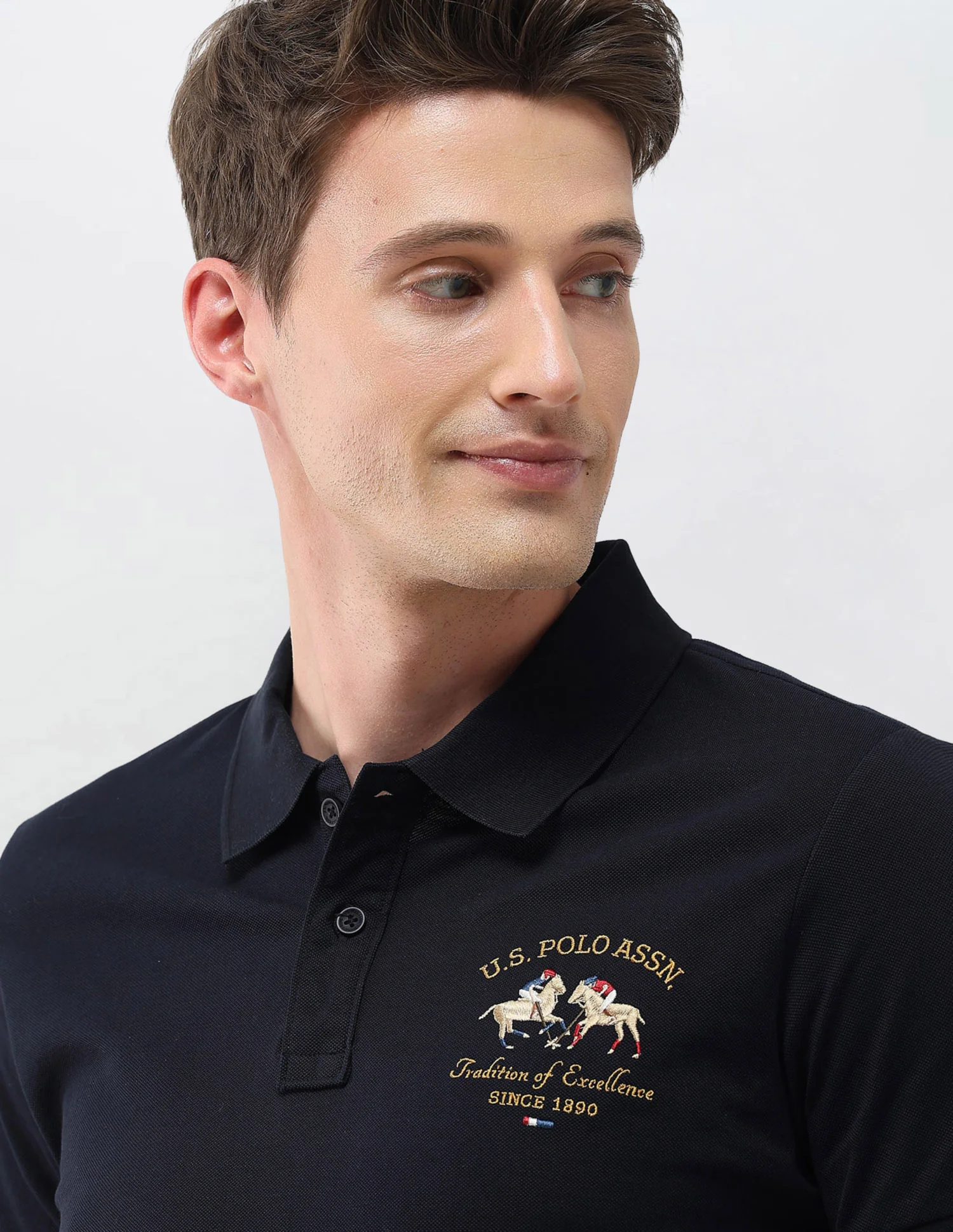Graphic Embroidered Slim Fit Polo Shirt - Image 7