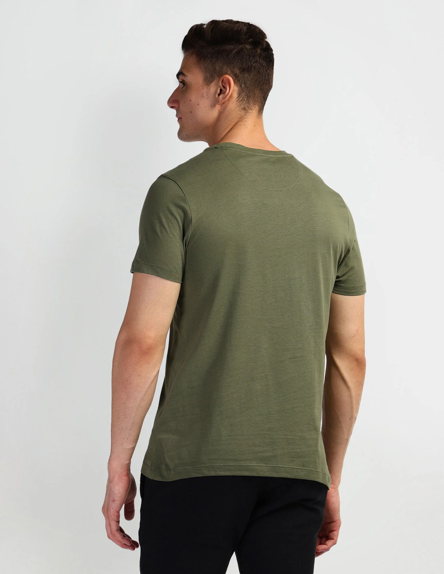 Graphic Print Crew Neck T-Shirt - Image 5